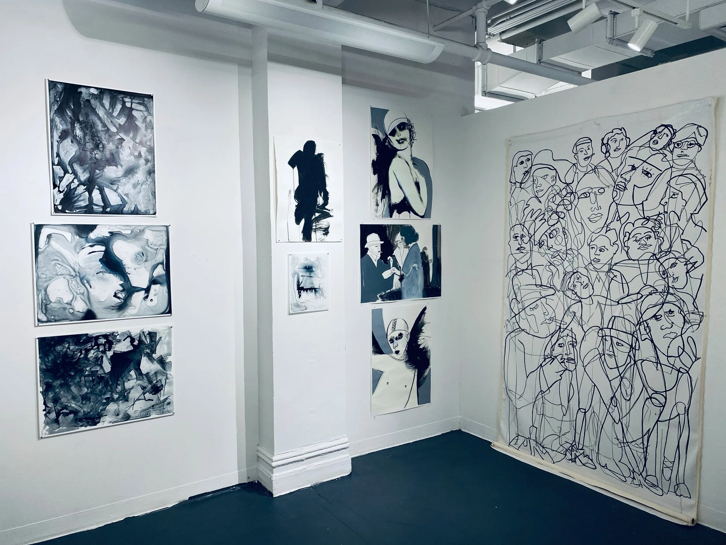   BERLIN.  This body of work takes its inspiration from and celebrates the people and personalities of the city- the metropolis- specifically in the era of 1920s Berlin. The nightlife, the performers, the dancehalls- this complex period of new modern