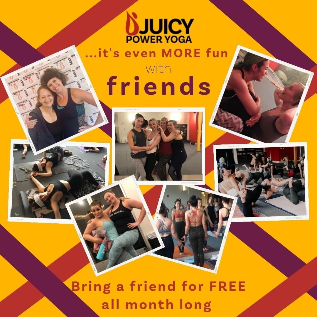 It's that time again! Bring a Friend (or friends) to Juicy in June and their first class is on us! 

To celebrate Pride month, we will be donating $5 for every friend brought to The Trevor Project. This incredible organization supports LGBTQIA youth 