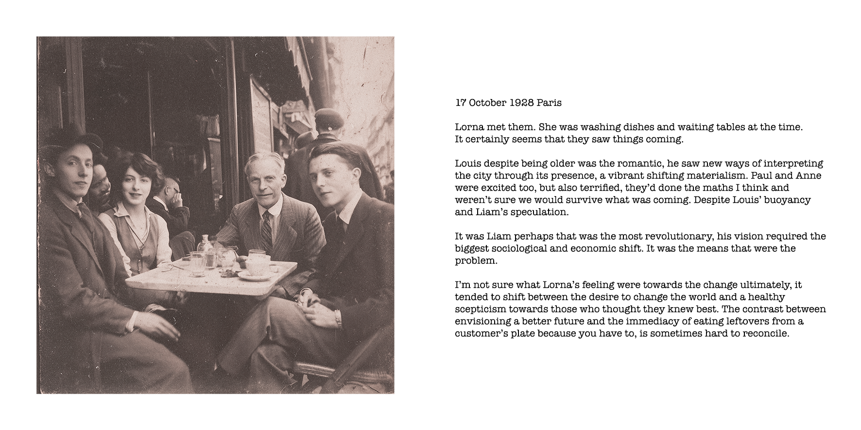 Arlo Mountford, Paul, Ann, Louis and Liam, Paris 1928