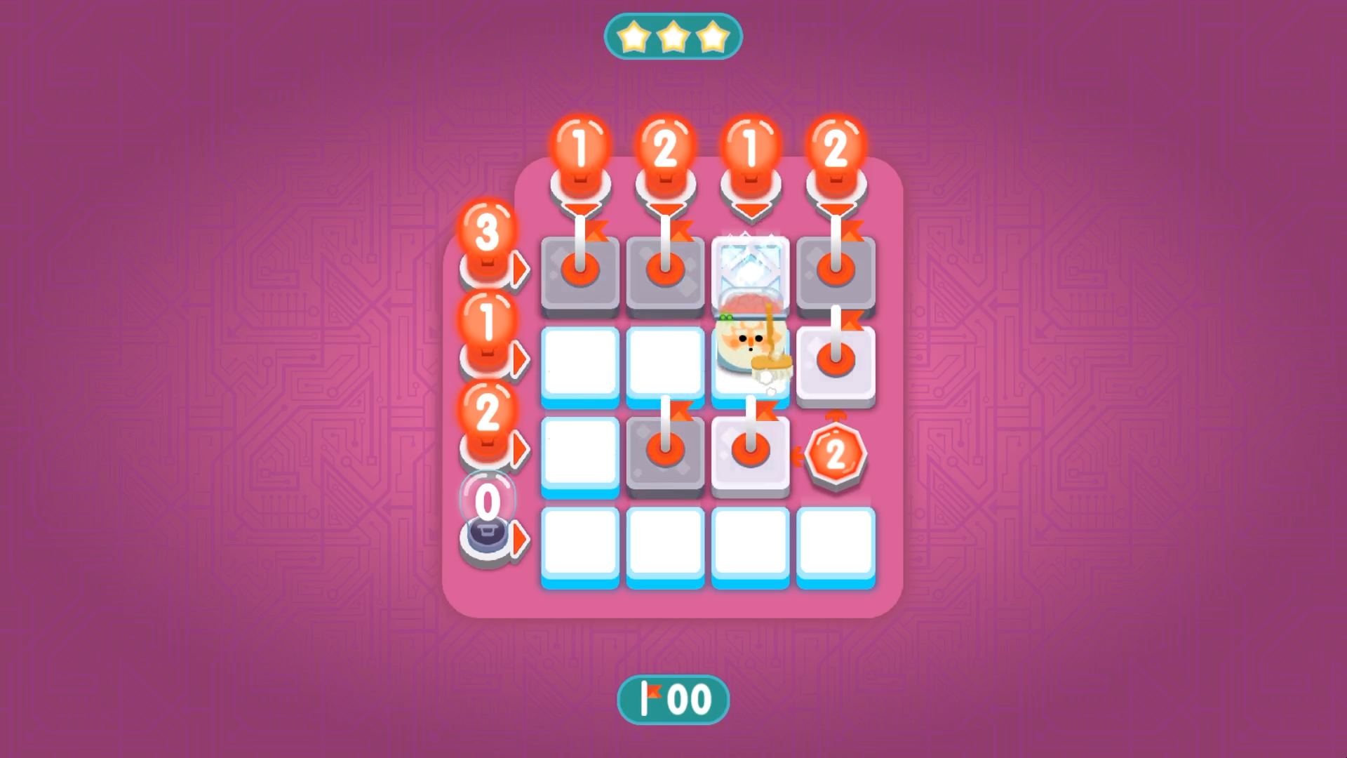 Use logic to flag mines and advance through a grid to help Aristotle escape.