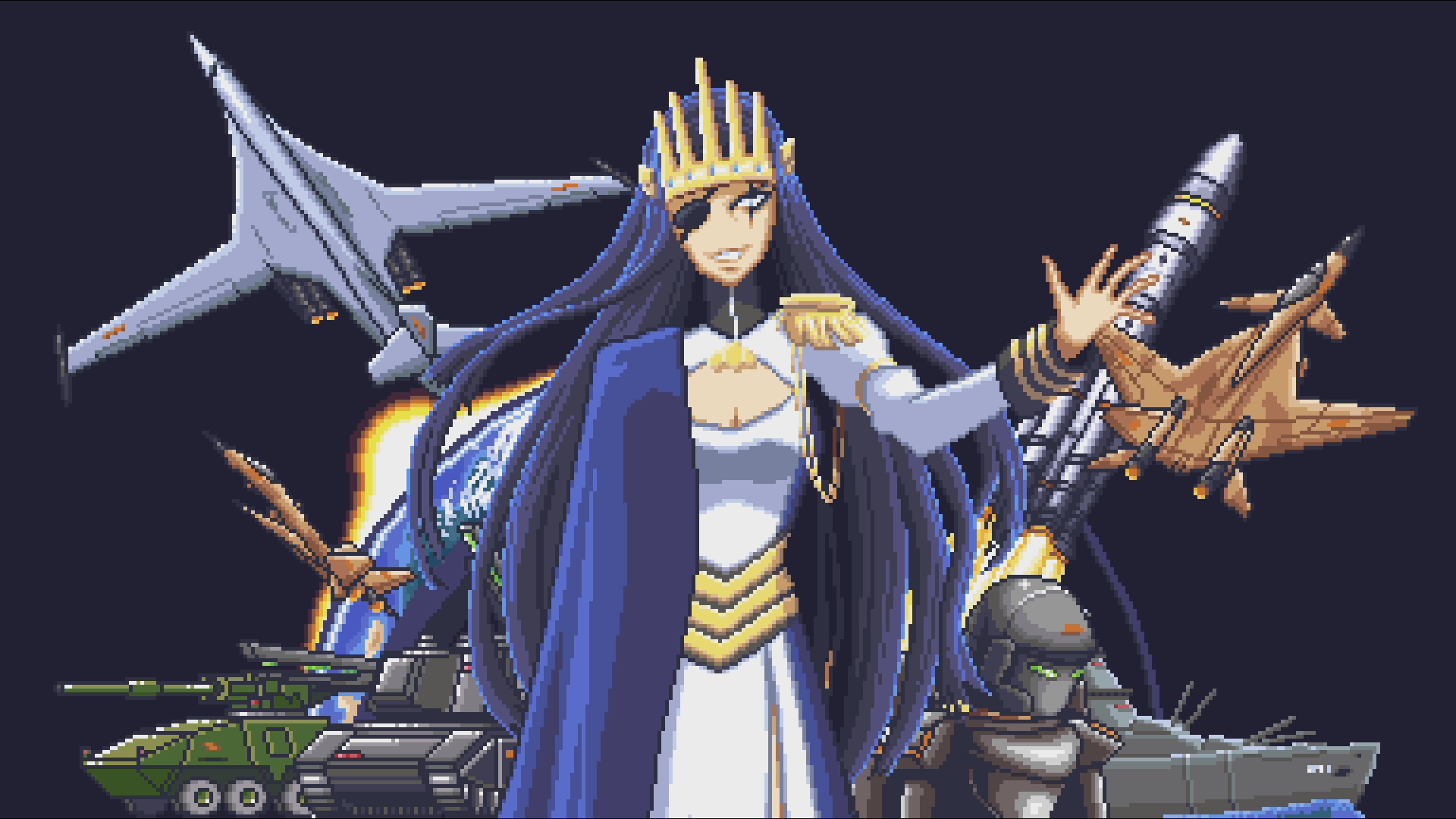 The game art was inspired on animes that the developer likes.