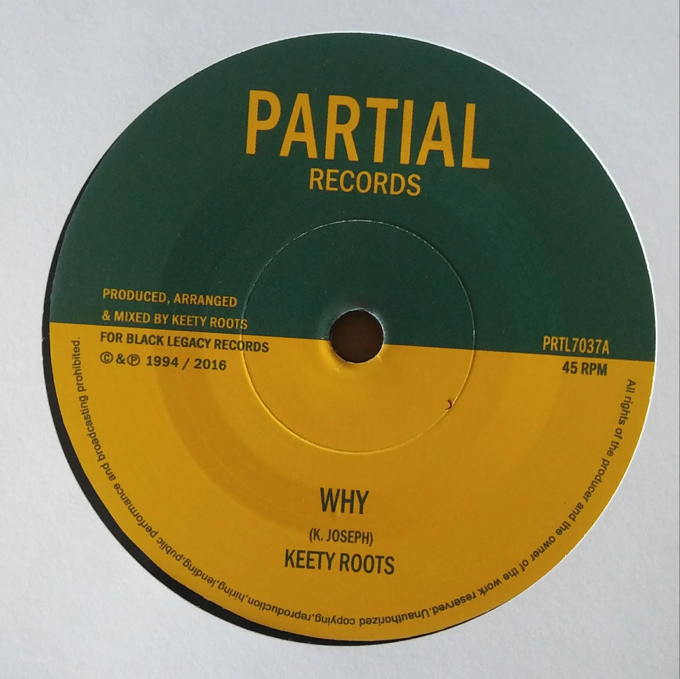 PRTL-7037 Keety Roots - Why - 7''