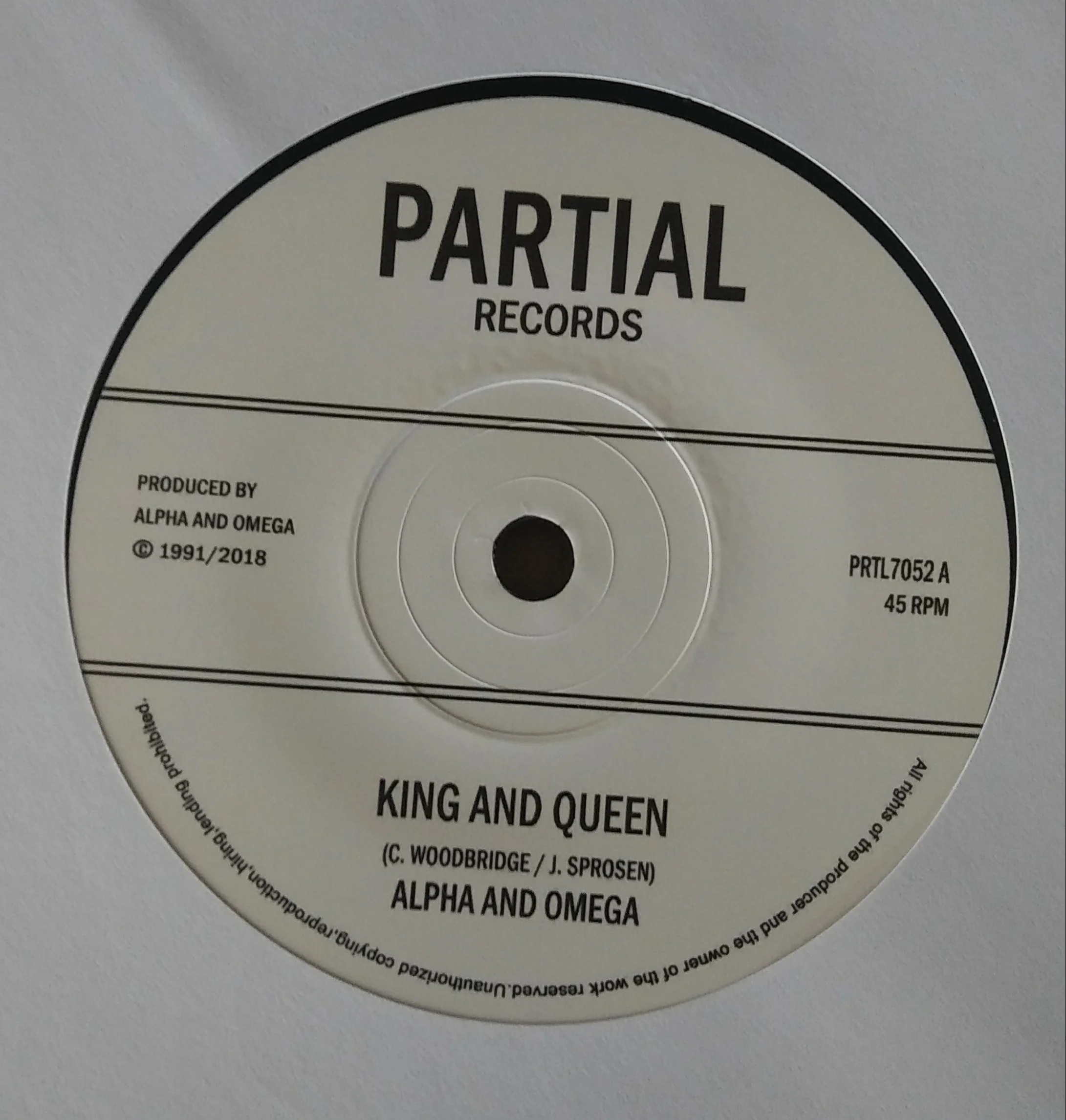 PRTL-7052 Alpha & Omega - King and Queen - 7''