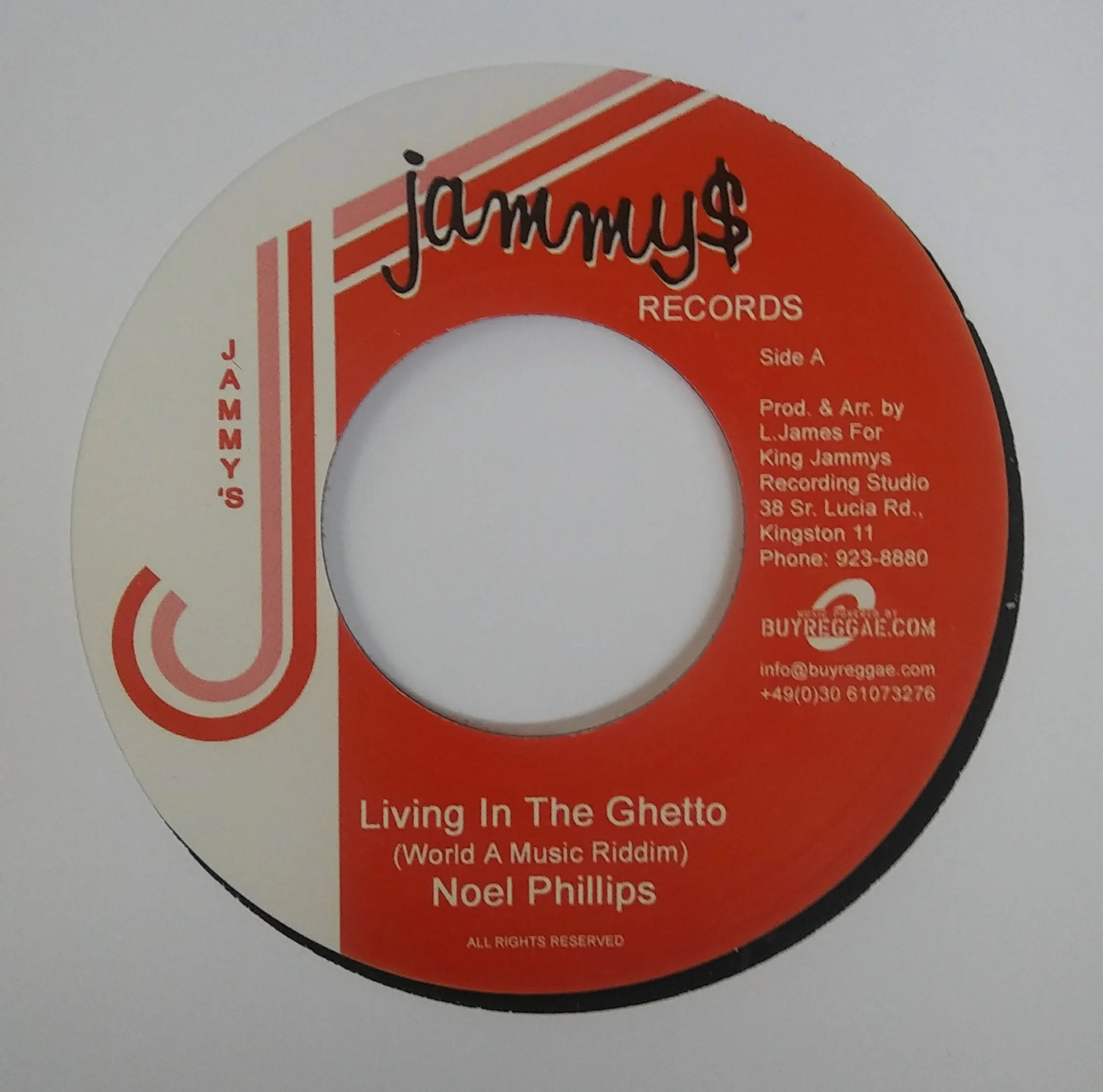 JAMEU-005 Noel Phillips aka Echo Minott - Living in the Ghetto - 7''