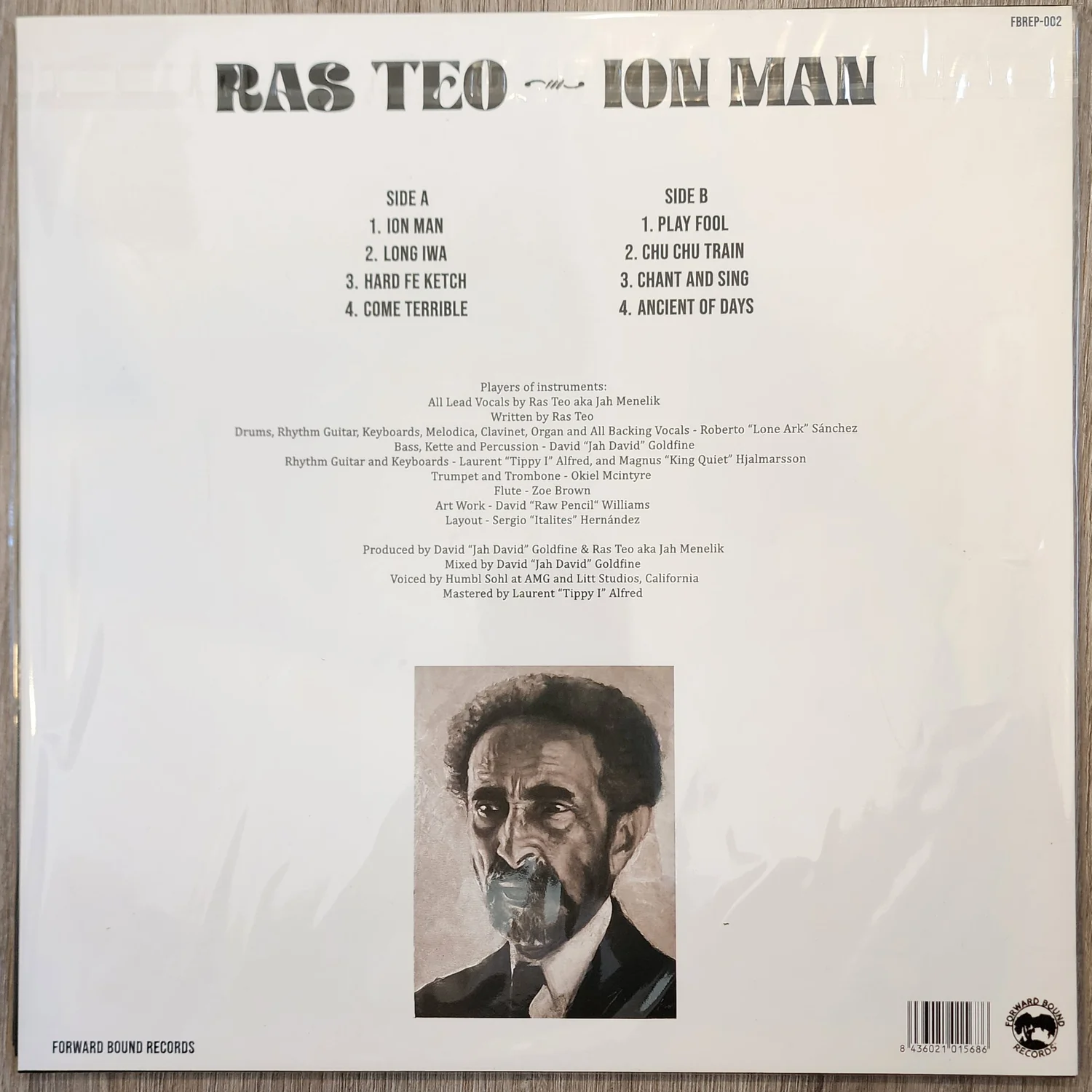 FBREP-002 Ras Teo - Ion Man - LP — I-ROOTS RECORDS