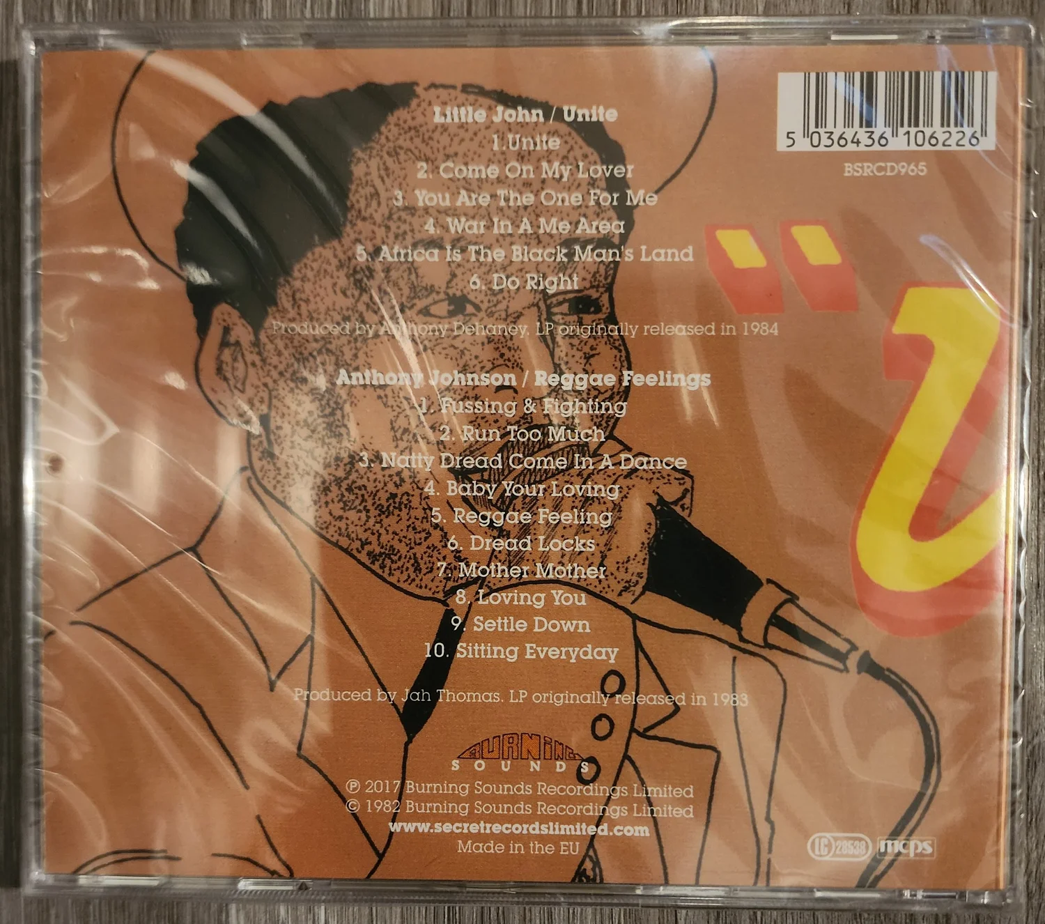 BSRCD-965 - Little John / Anthony Johnson- Unite + Reggae Feelings