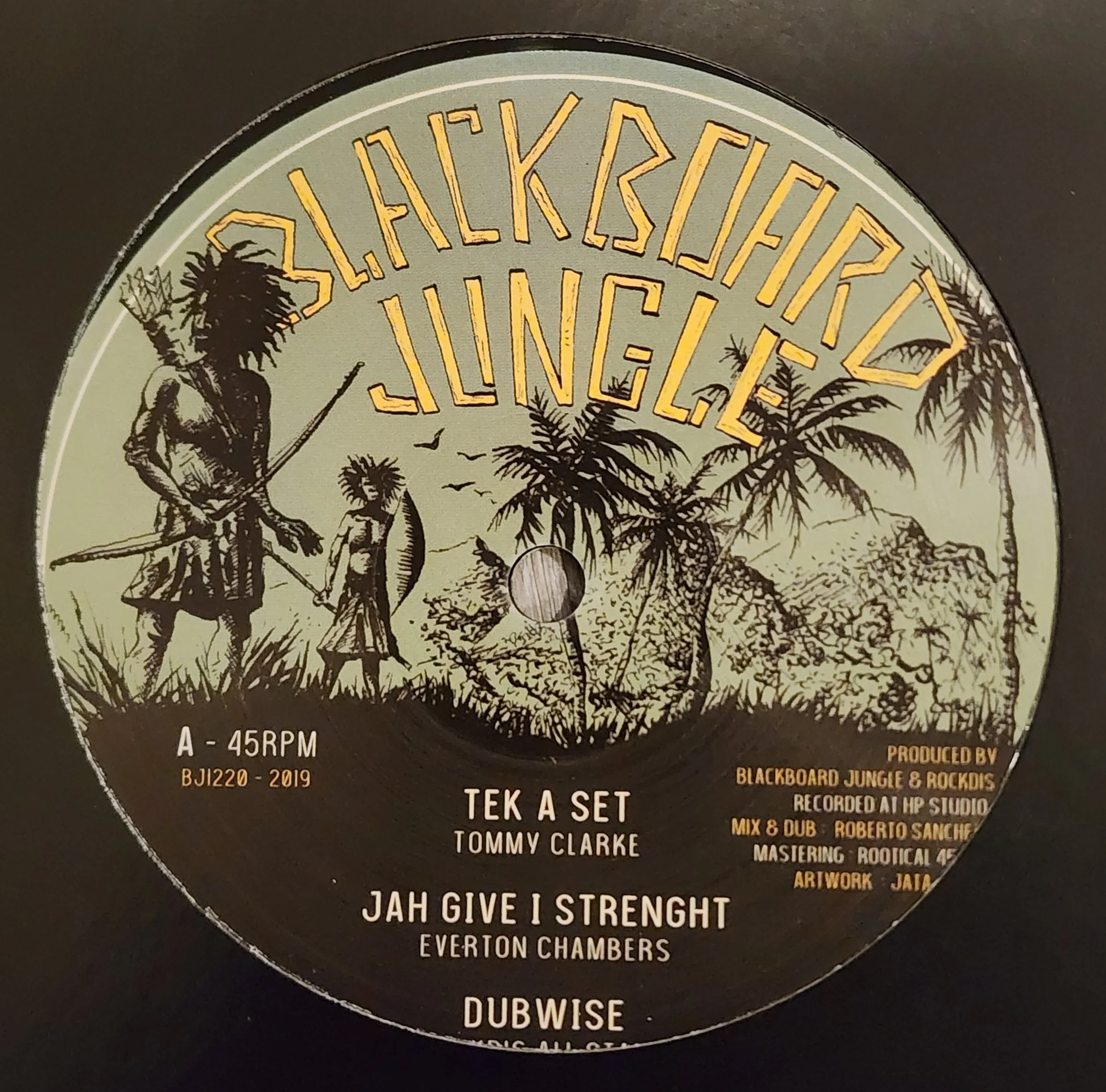 BJ-1220 - Tony Clarke / Donovan Kingjay / Everton Chambers / J. Cereal - Tek A Set + Jah Give I Strength + Signs + Herbs - 12"