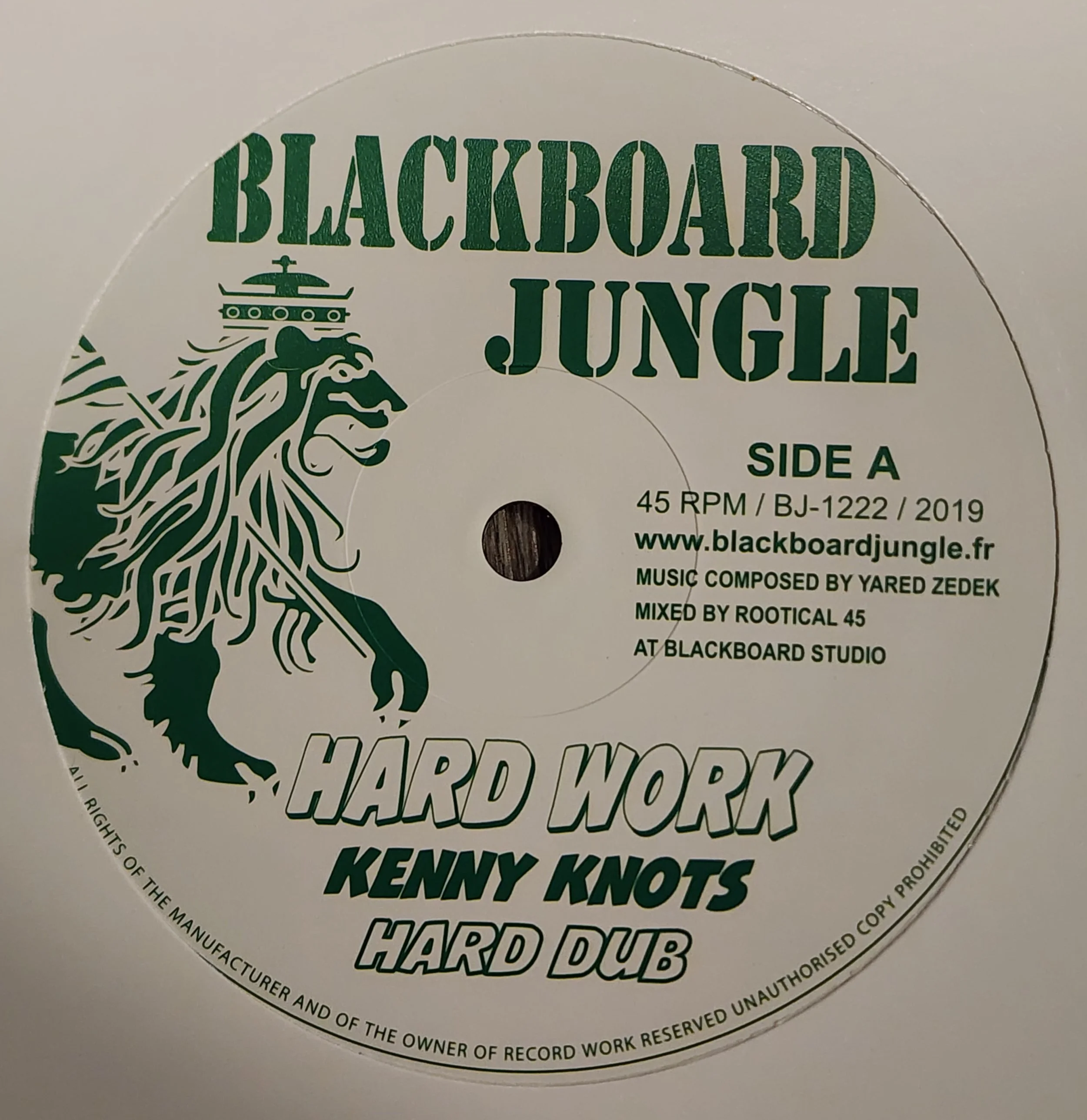 BJ-1222 - Kenny Knots / Dixie Peach - Hard Work + What Have You Done - 12"