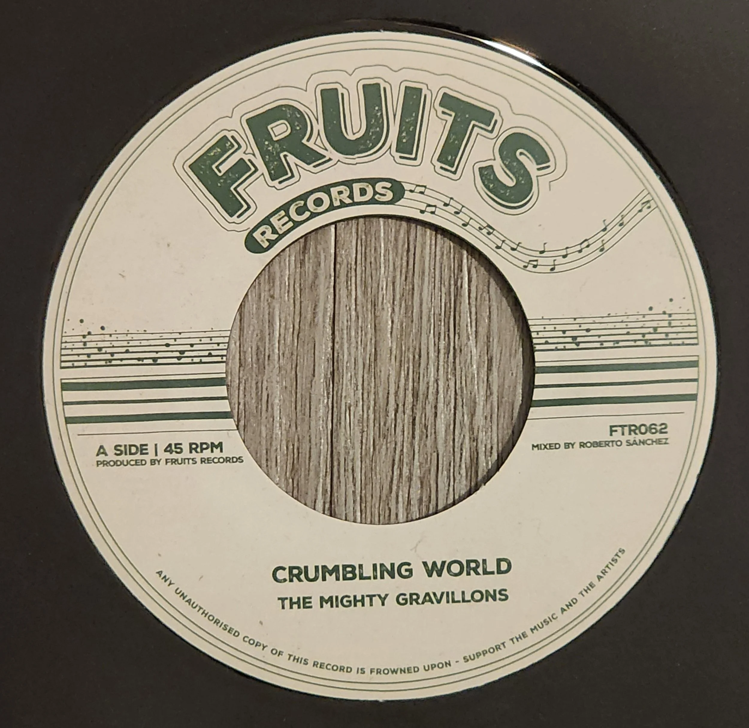 FTR-062 The Mighty Gravillons / The 18th Parallel - Crumbling World + Peace Treaty - 7''