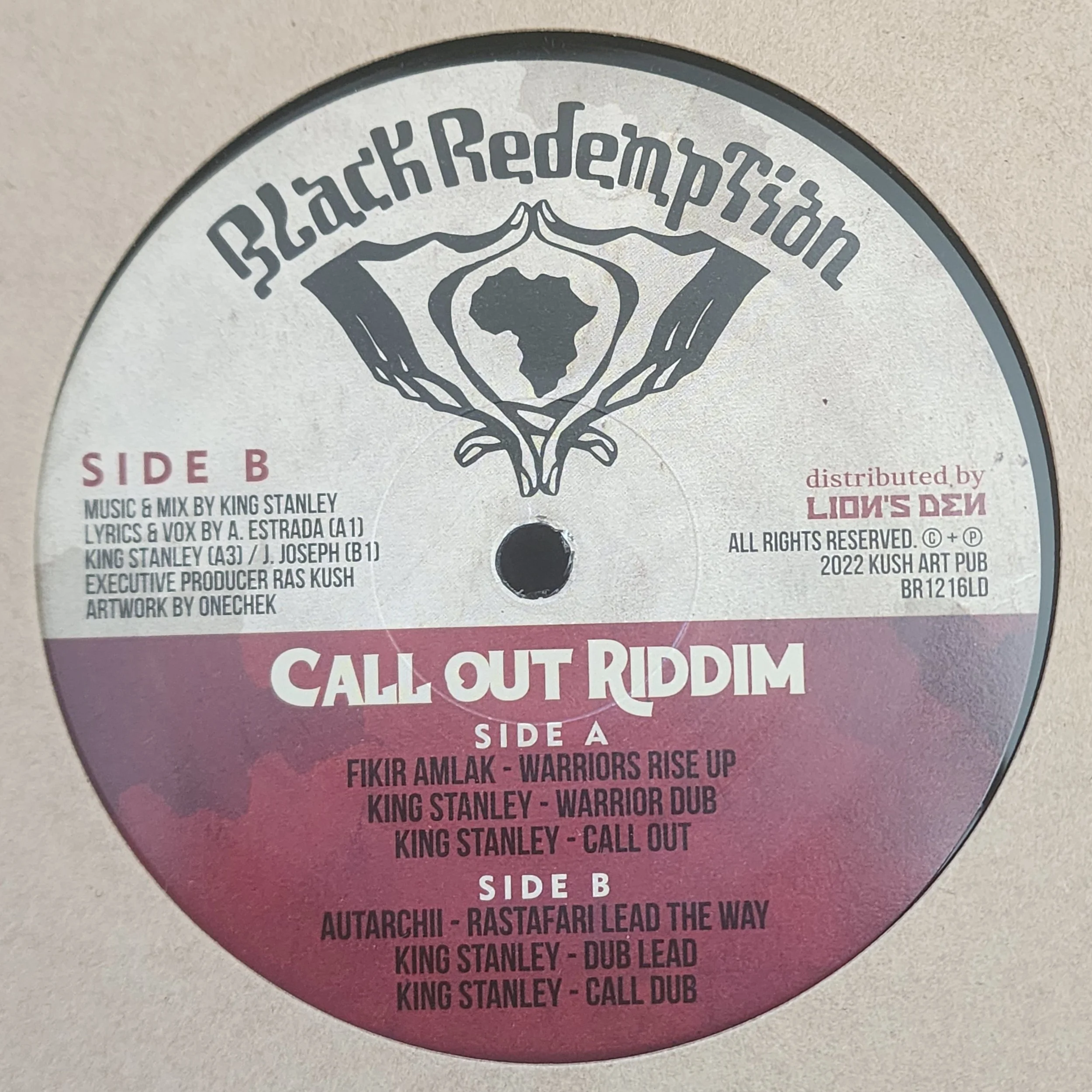 BR1216LD - Fikir Amlak / Autarchi / King Stanley - Warriors Rise Up + Rastafari Lead The Way - 12