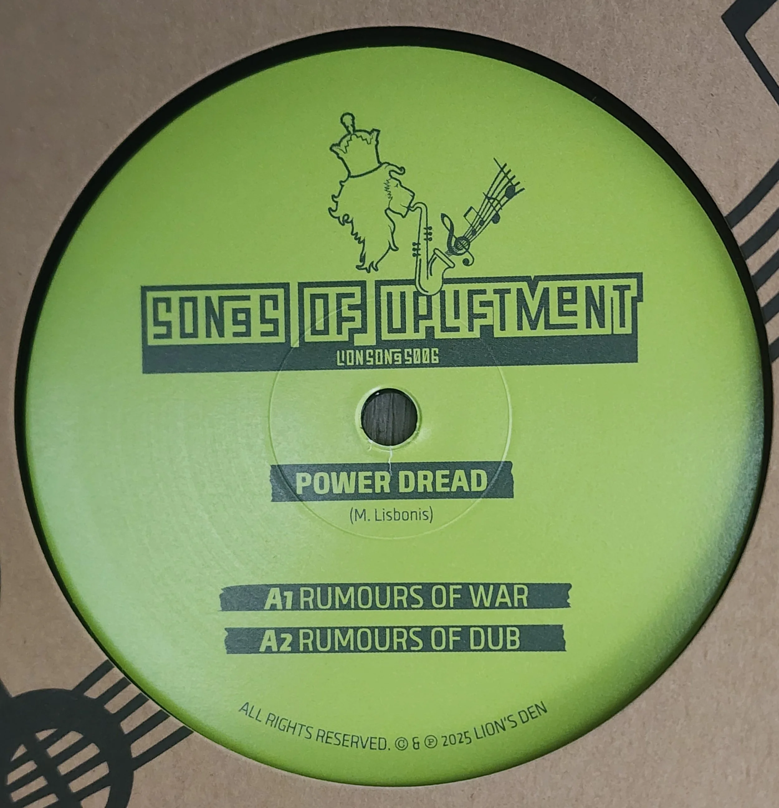 LS005 - Power Dread - Rumours of War + Peaceful Way - 12