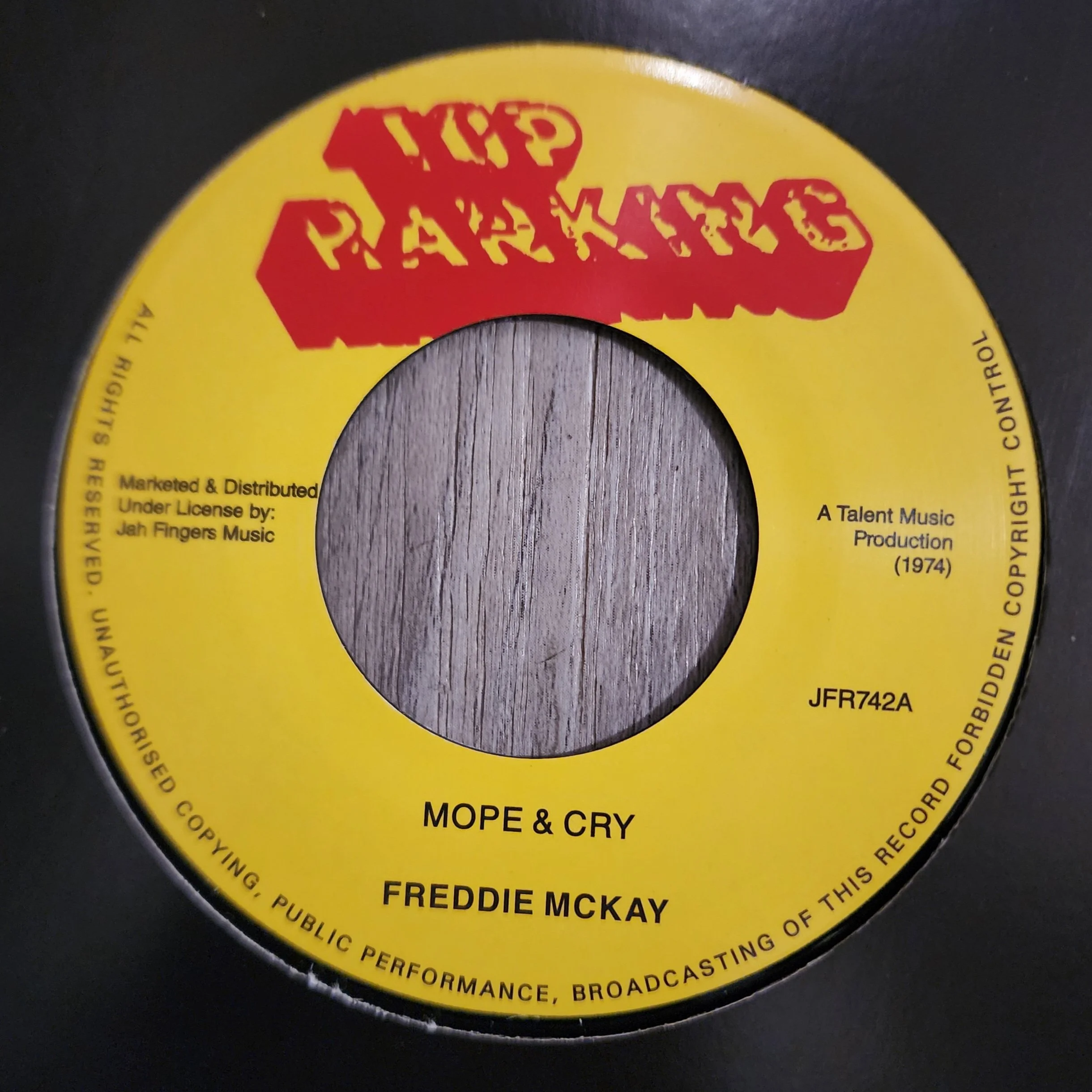 JFR-742 – Freddie McKay / Talent Crew - Mope & Cry - 7"