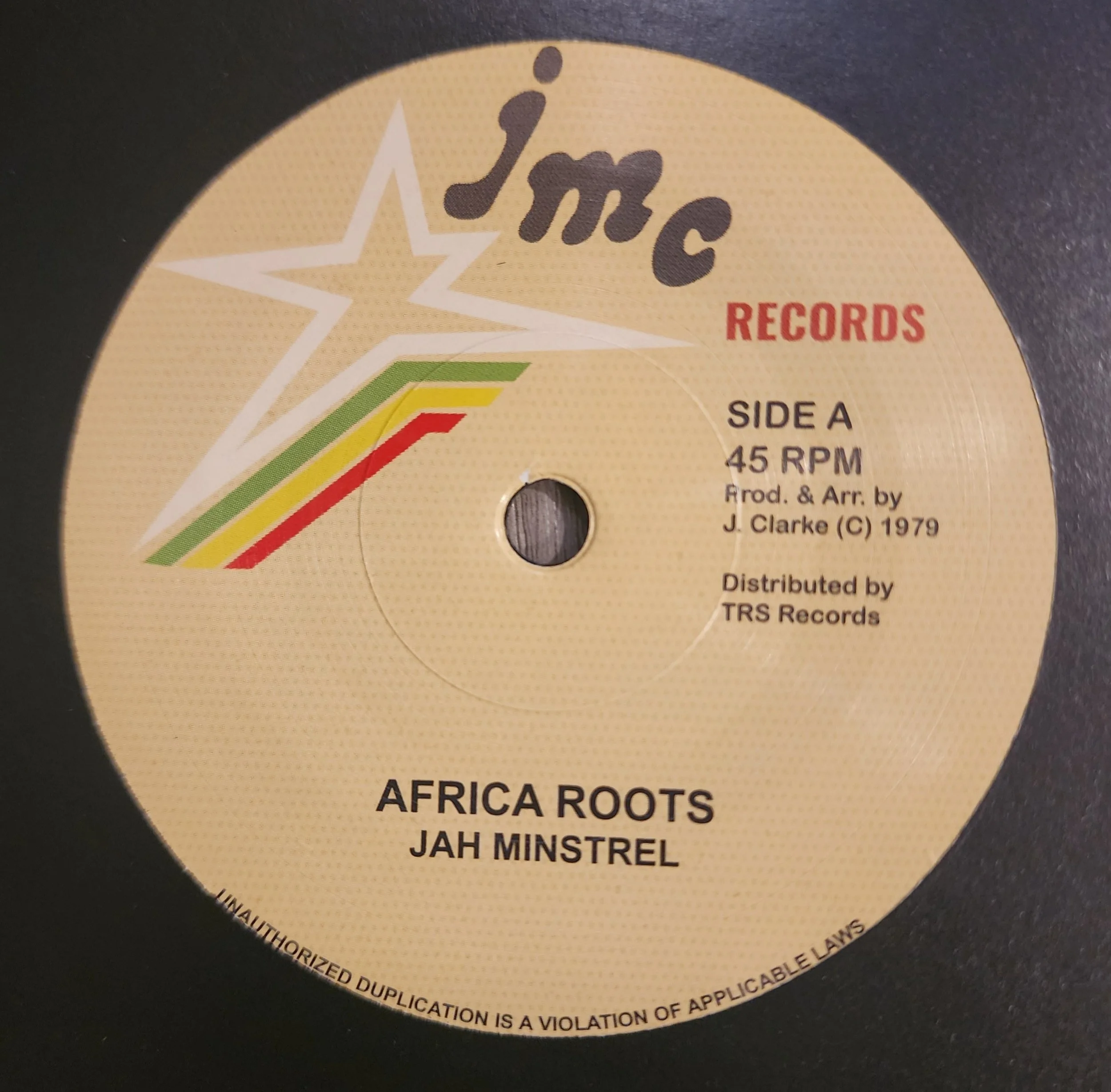 Jah Minstrel - Africa Roots + African Dub - 7"