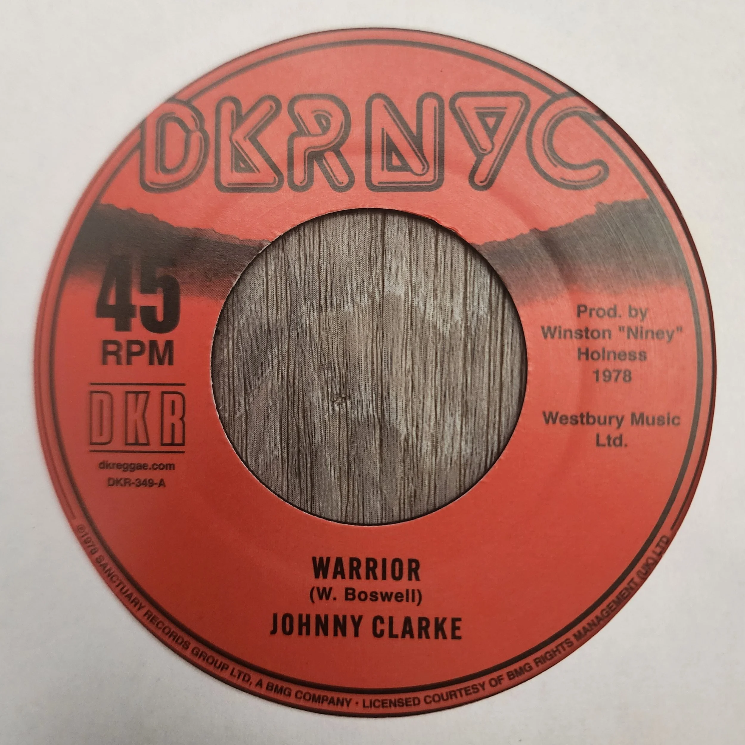 DKR-349 – Johnny Clarke / Ranking Trevor - Warrior + Whip Them  Jah Jah - 7"