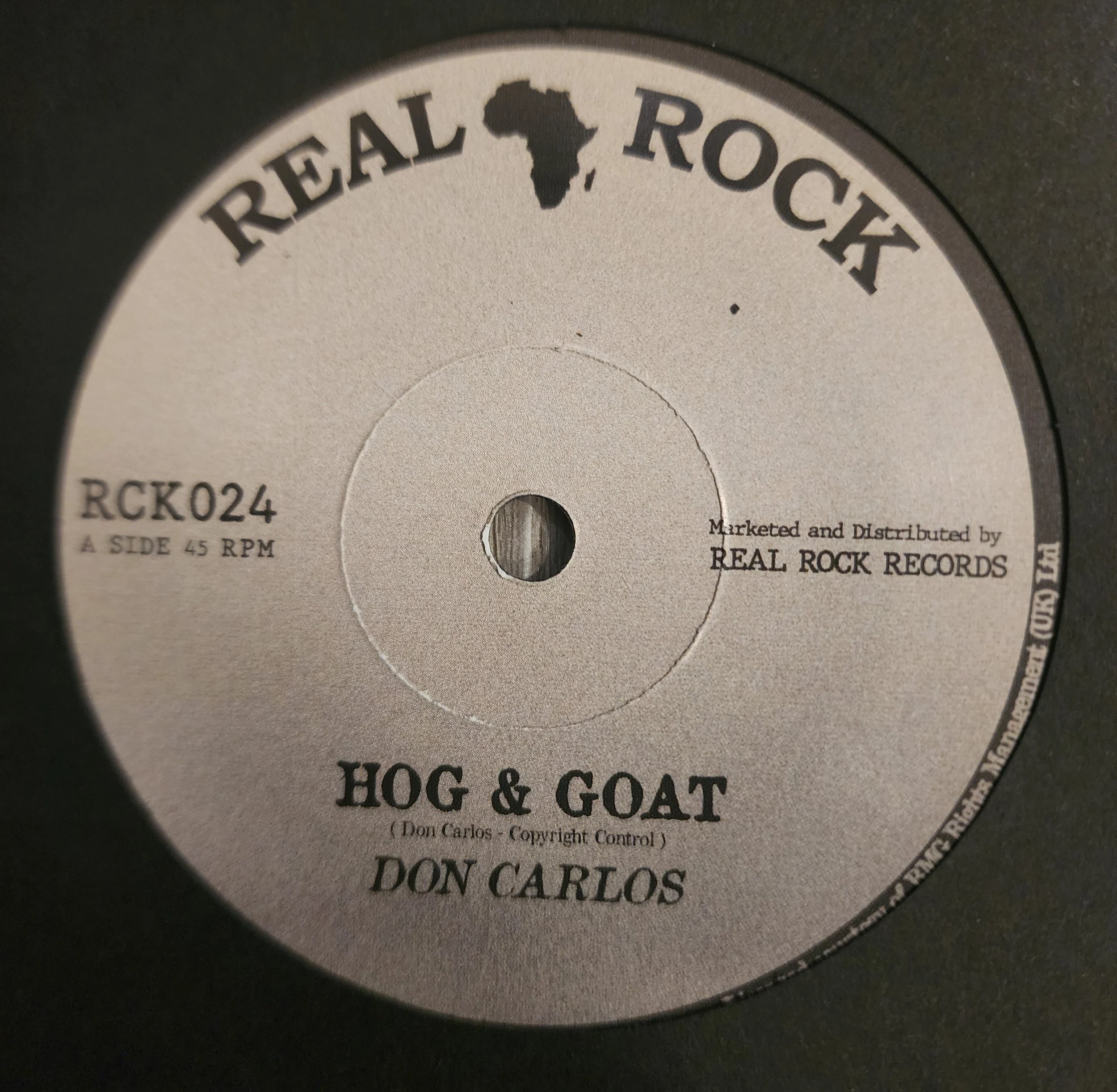 RCK-024 - Don Carlos / The Roots Radics - Hog & Goat + Version - 7