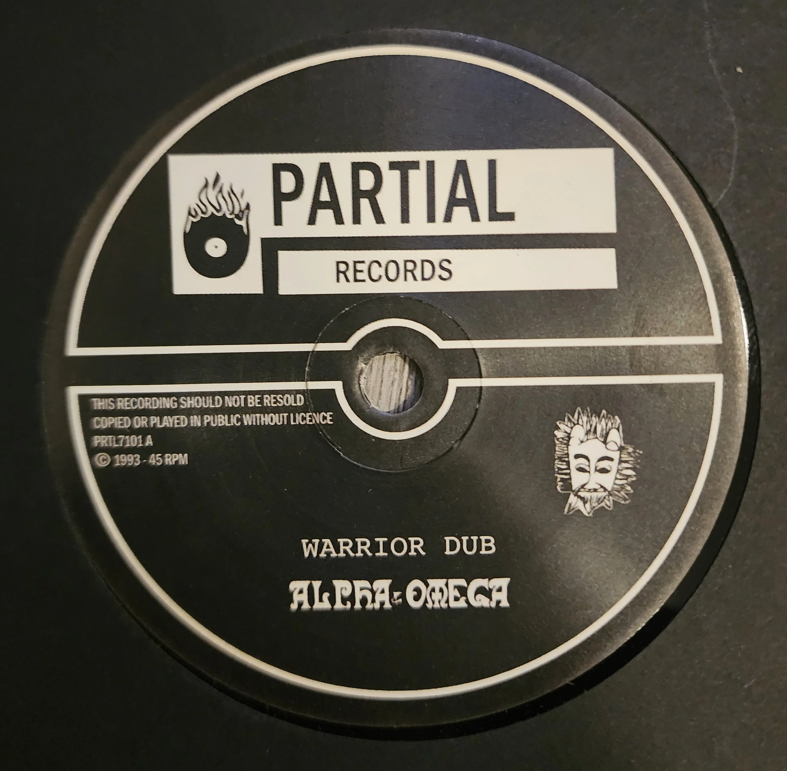PRTL7-101 - Alpha & Omega - Warrior Dub + Warrior Dub Dubplate - 7
