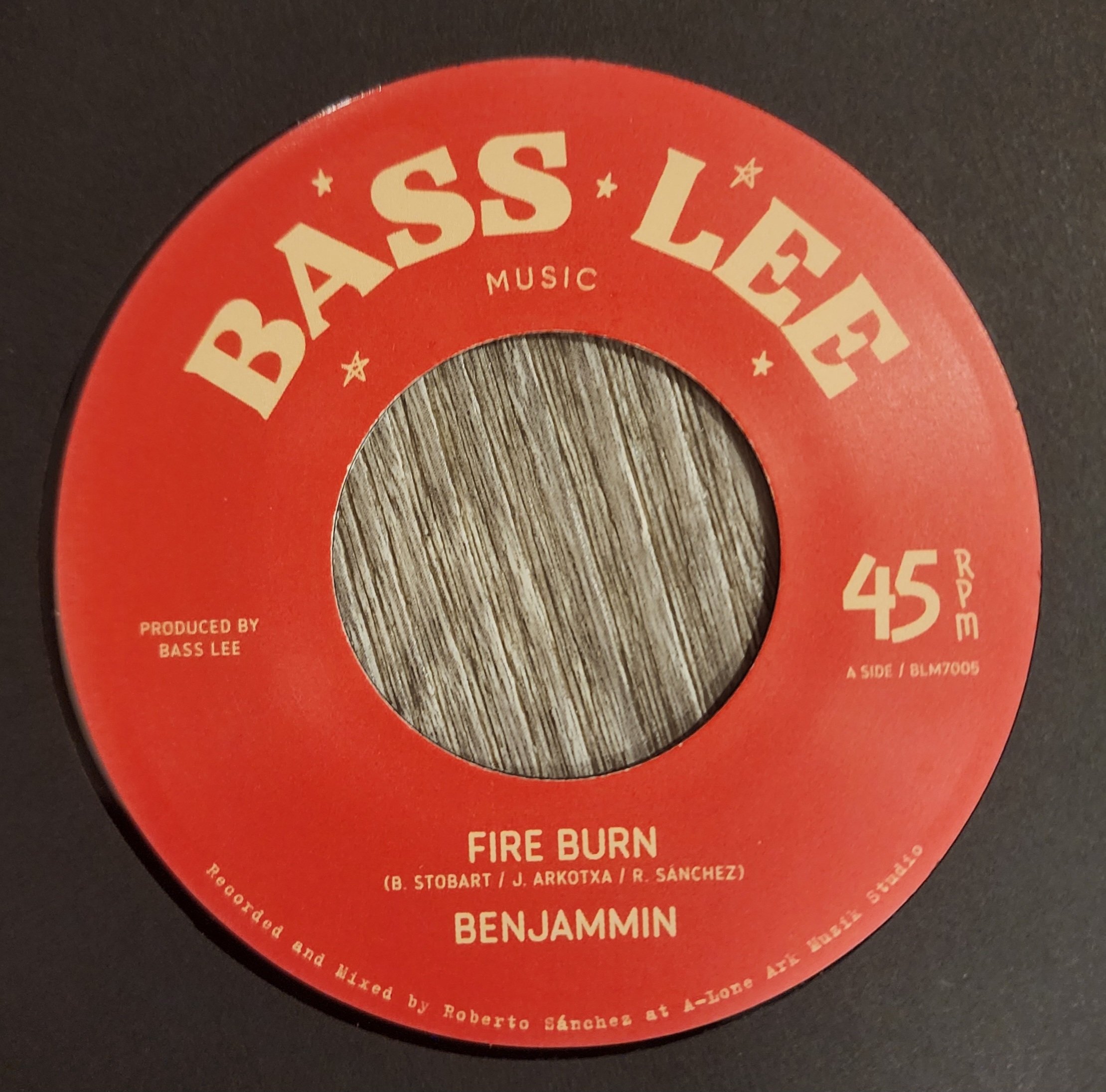 BLM-7005 - Benjammin / BLM Players - Fire Burn + Fire Burn Dub - 7''