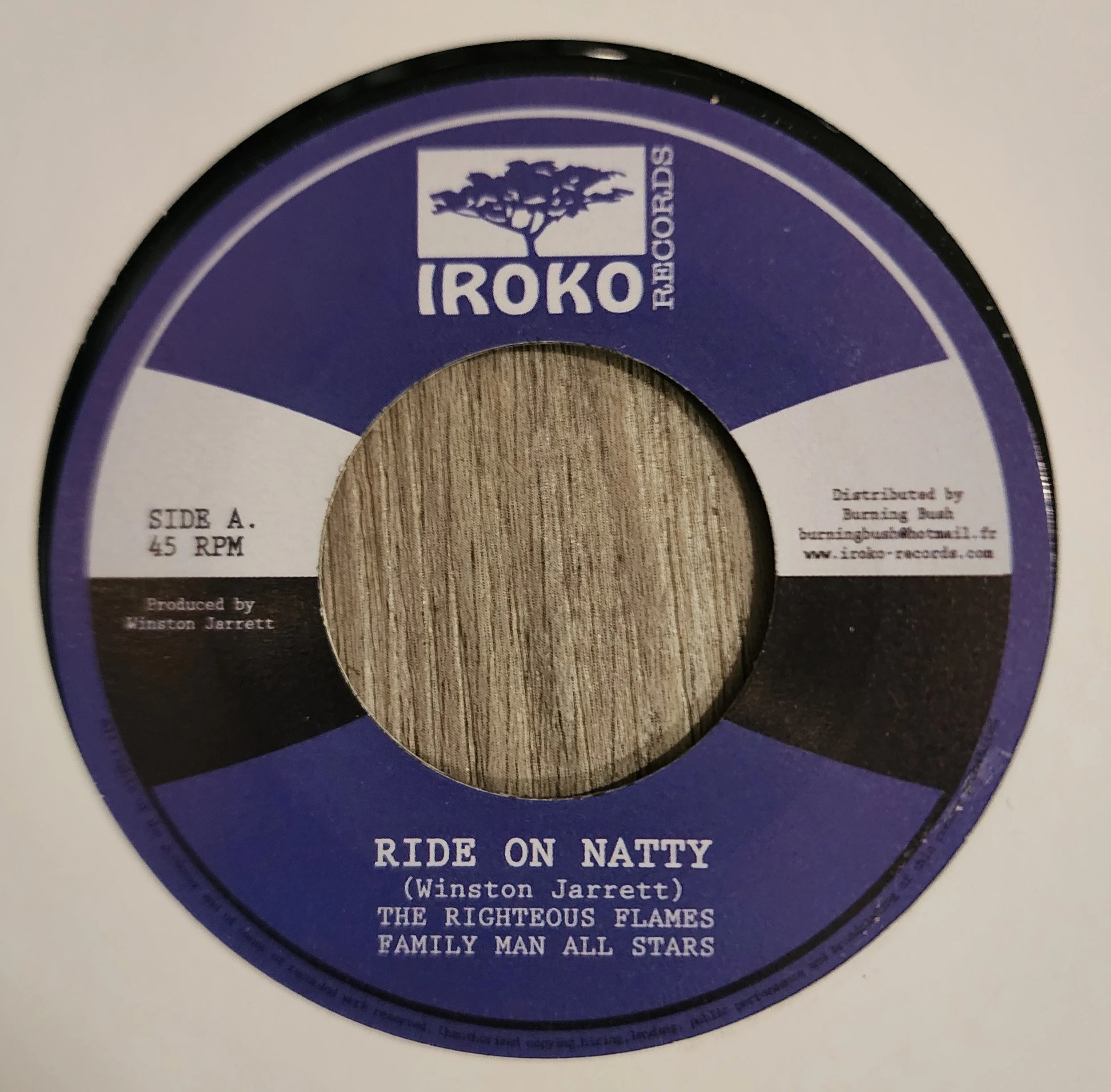 Winston Jarrett / The Righteous Flames / Family Man All Stars - Ride On Natty + Dub - 7''