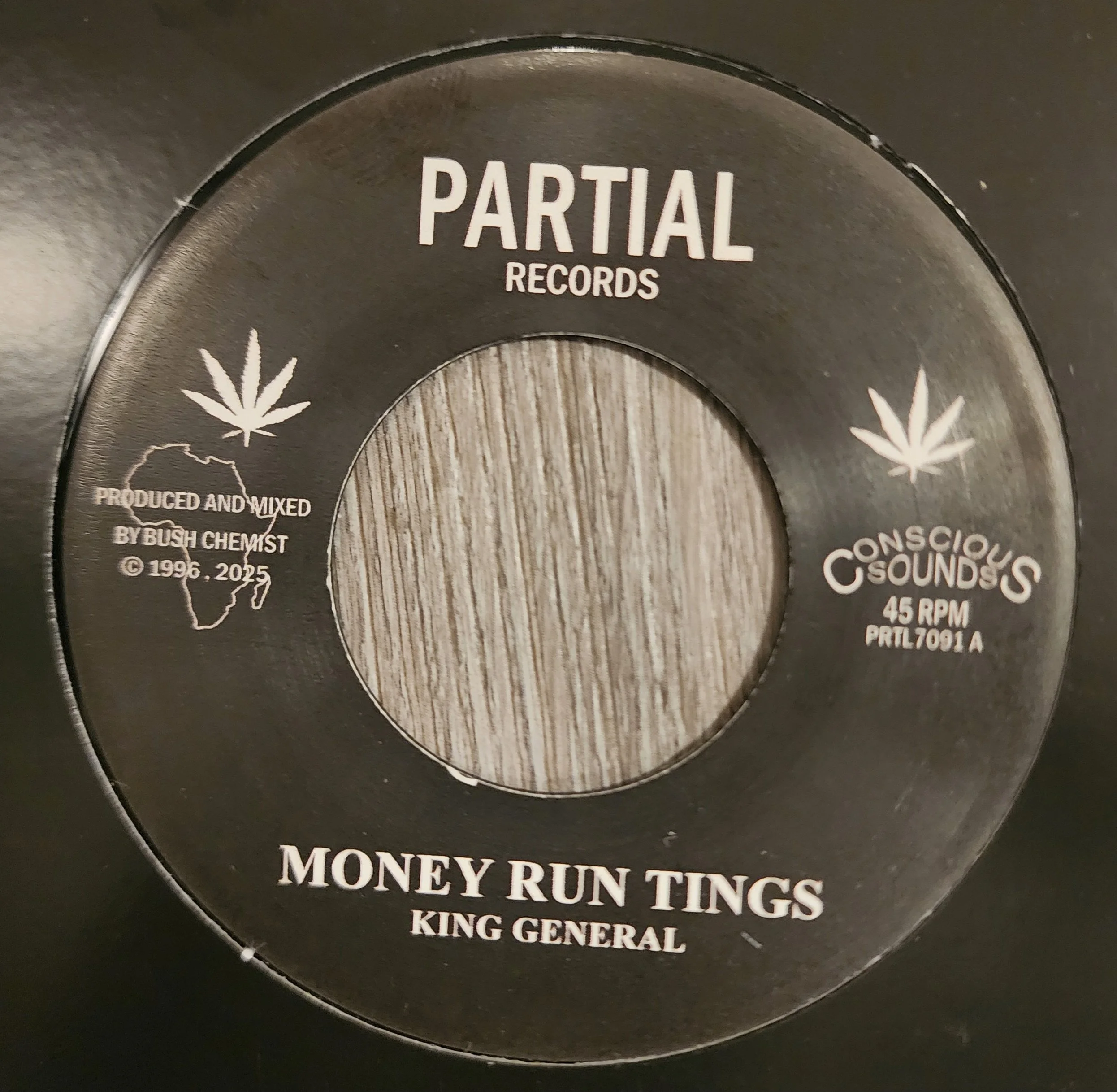 PRTL-7091 - King General / Dougie Conscious - Money Run Tings + Dubplate Mix - 7