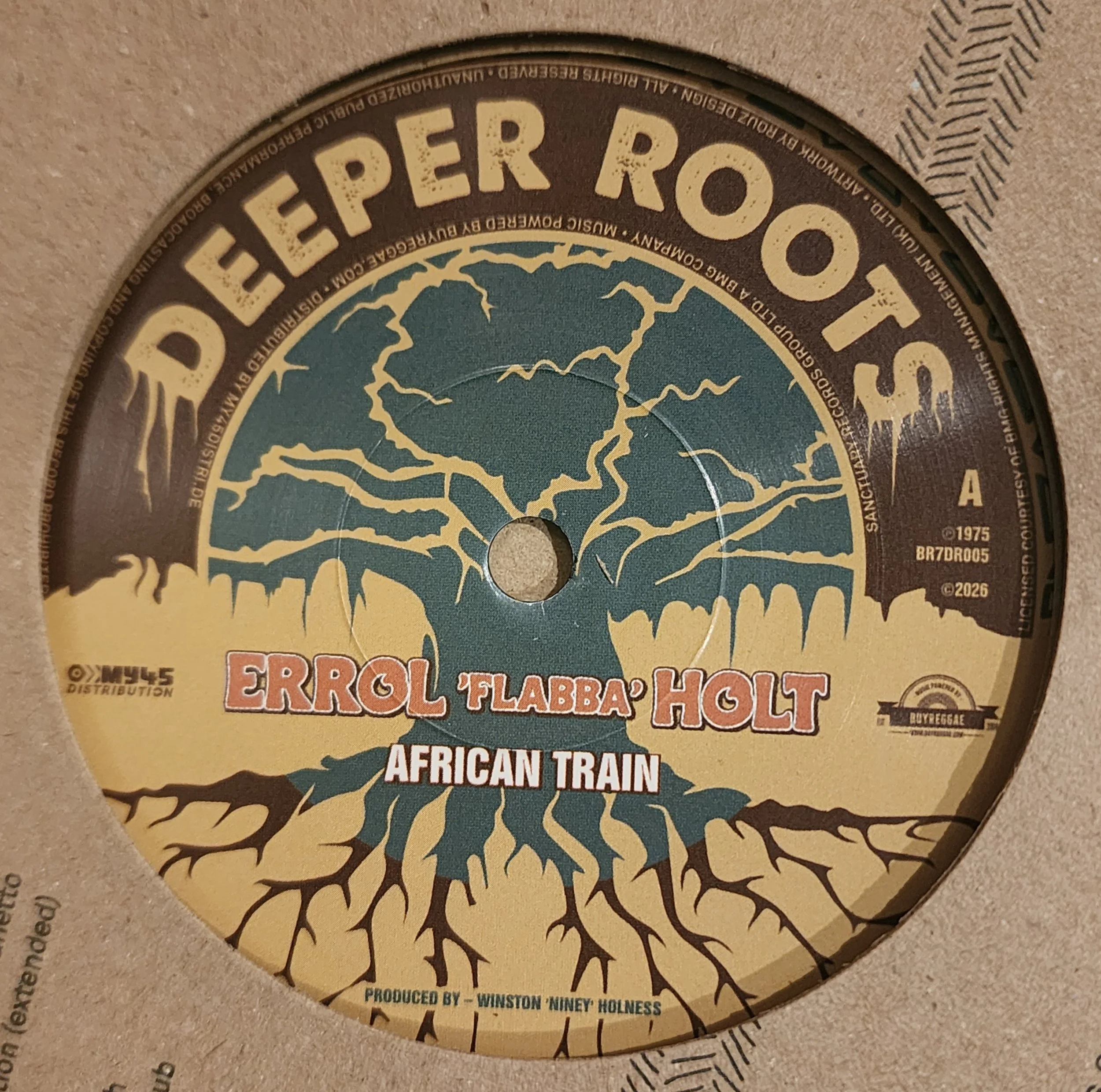 BR7DR- 005 - Errol 'Flabba' Holt / Holt & The Bolts - African Train + African Roots   - 7