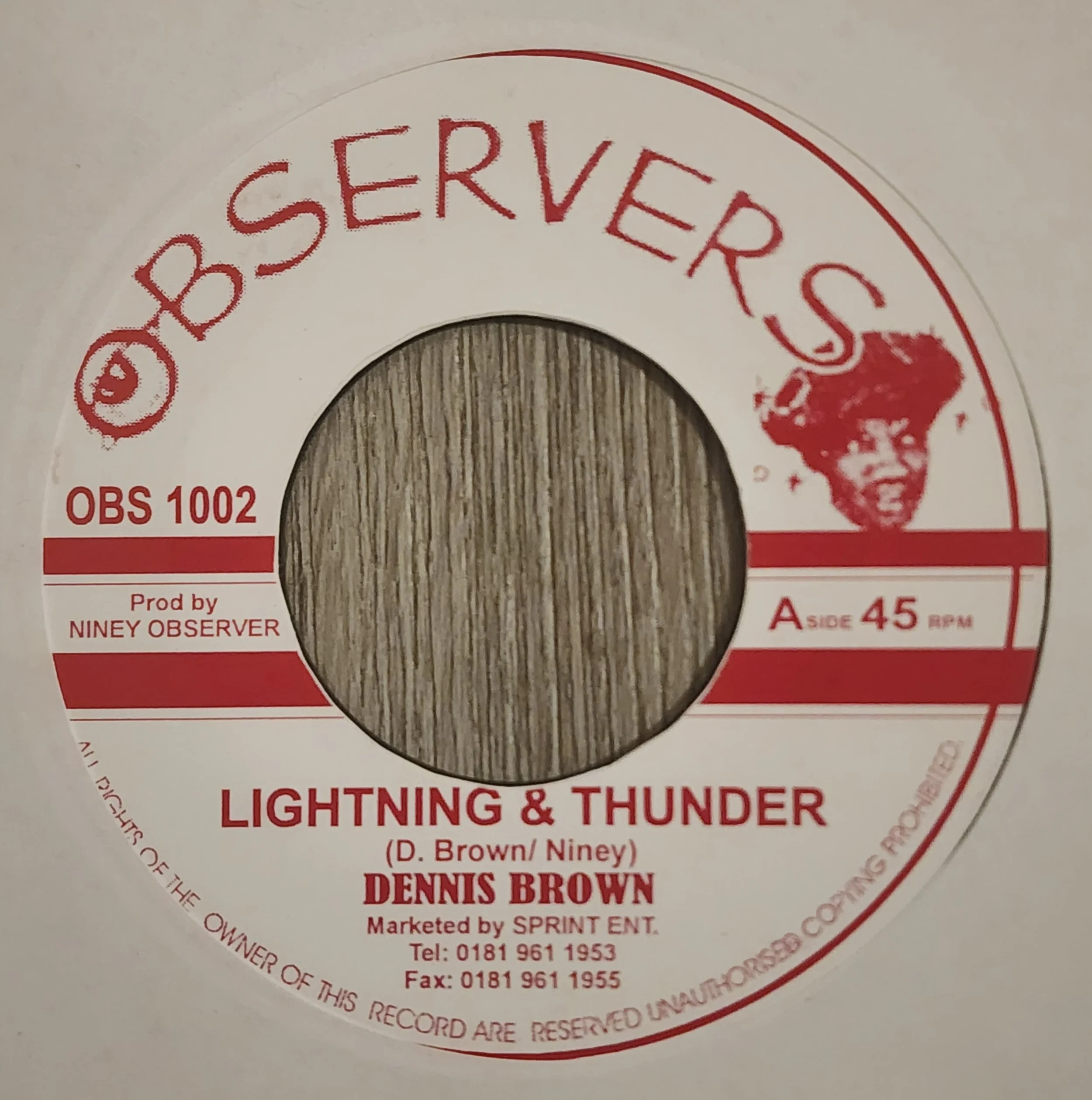 OBS-1002 - Dennis Brown / Niney - Lightning & Thunder + Blood & Fire - 7