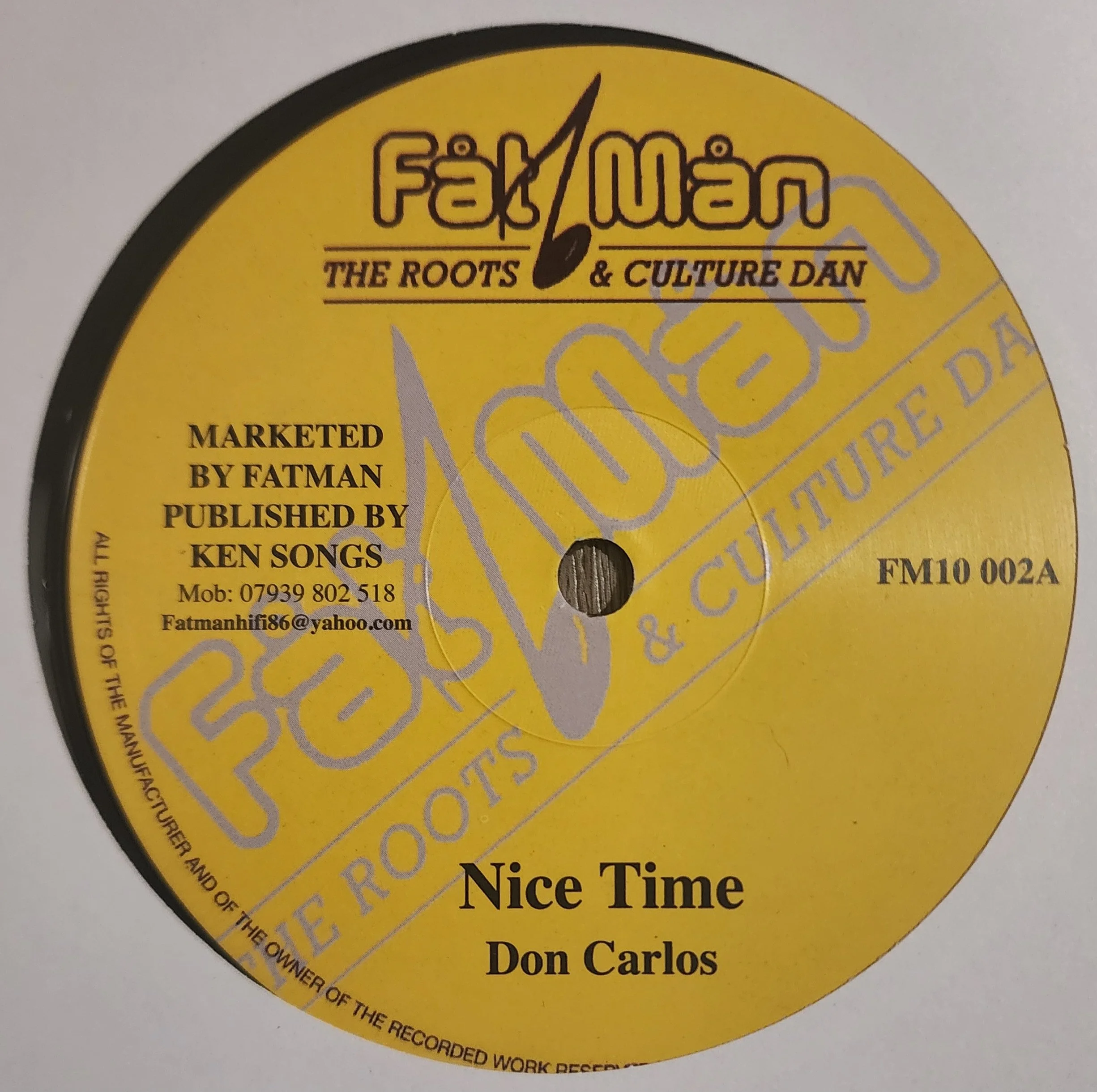 FM10-002 - Don Carlos / Delroy Wilson - Nice Time + Live Good - 10