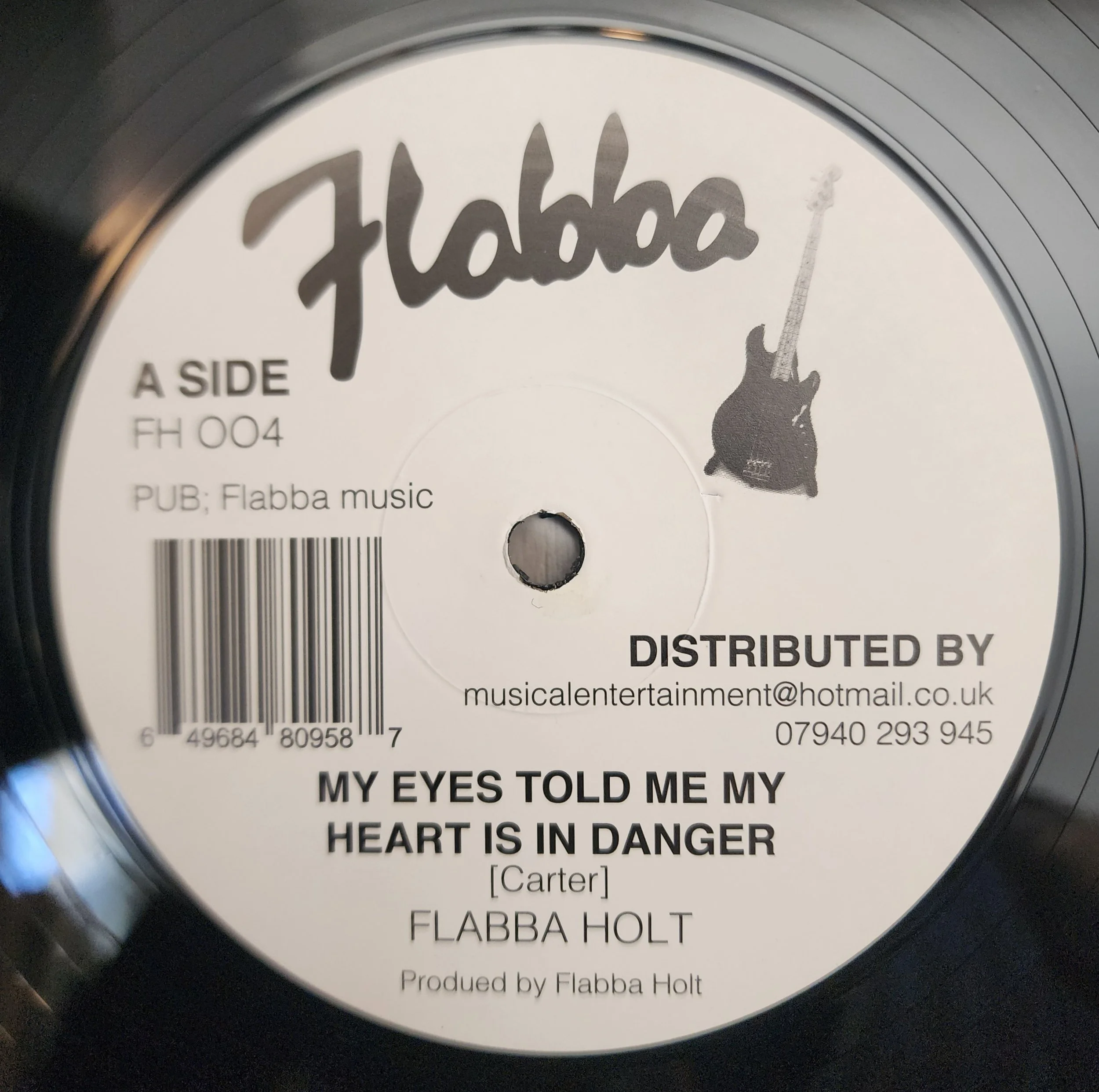 FH-004 - Flabba Holt / Barry Brown - My Eyes Told Me My Heart Is In Danger + Running Star - 12"