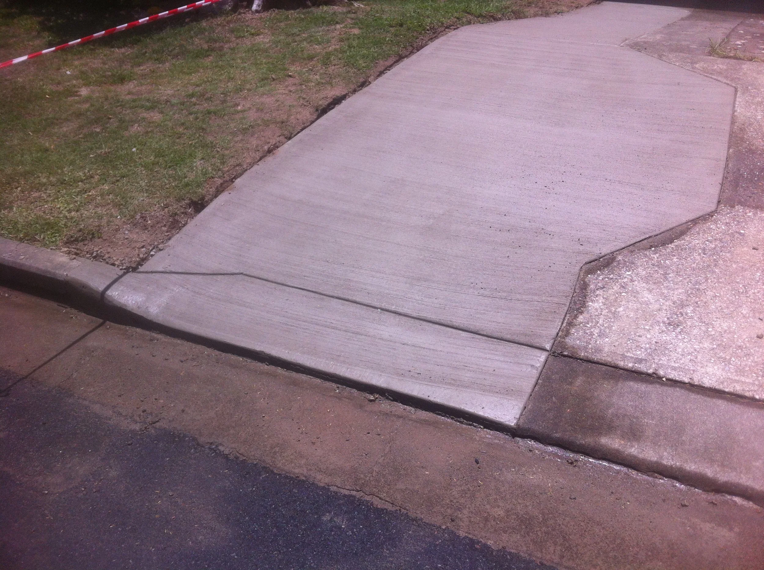 Concrete driveway Extension Redlands QLD