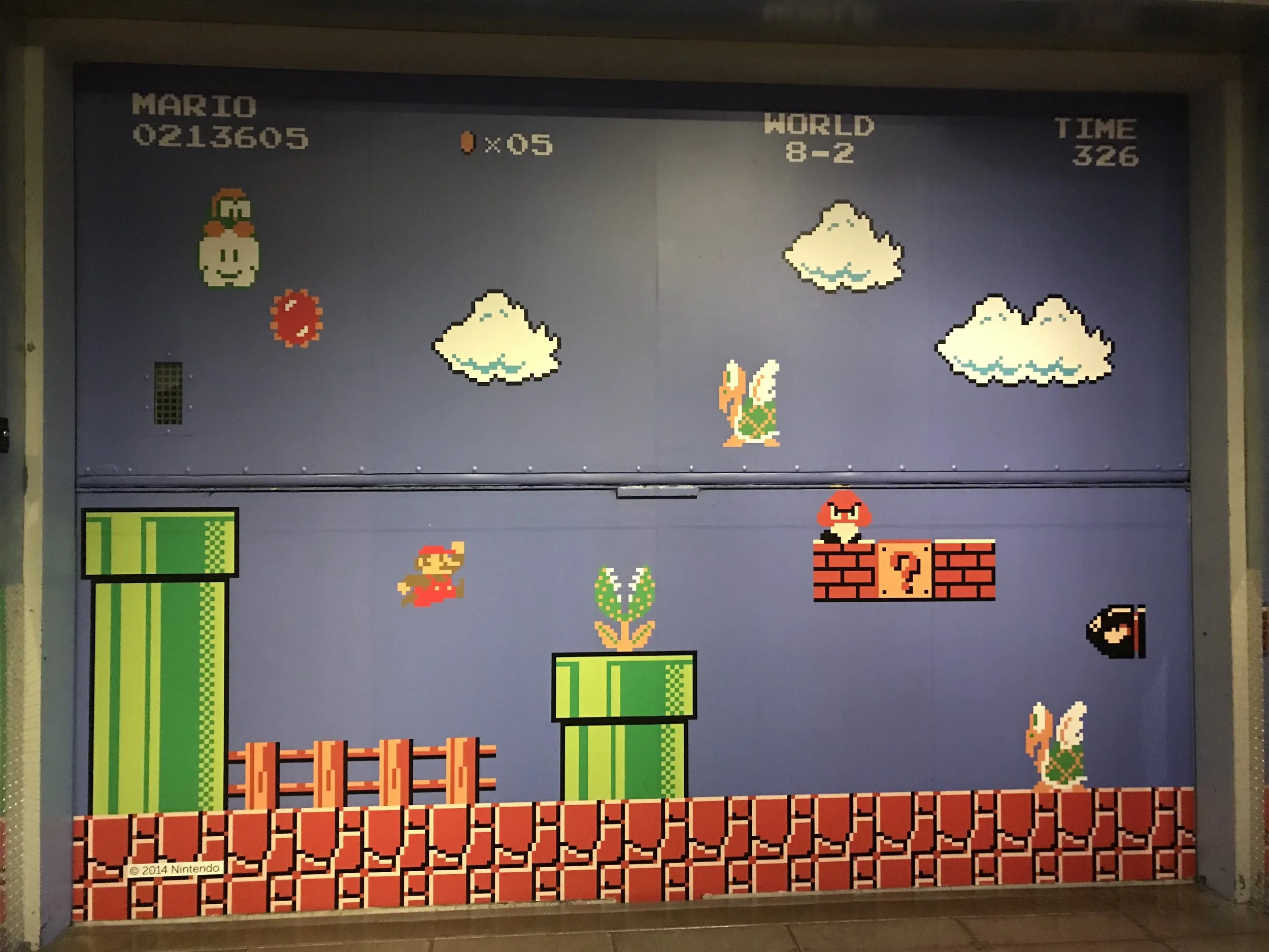 A mural on exhibit at the Museum of Pop Culture in Seattle, WA