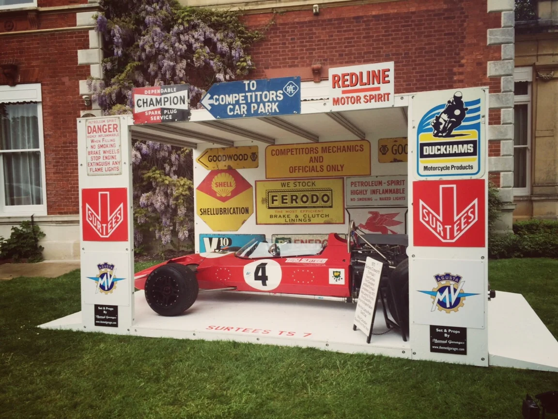Modular display stand for John Surtees