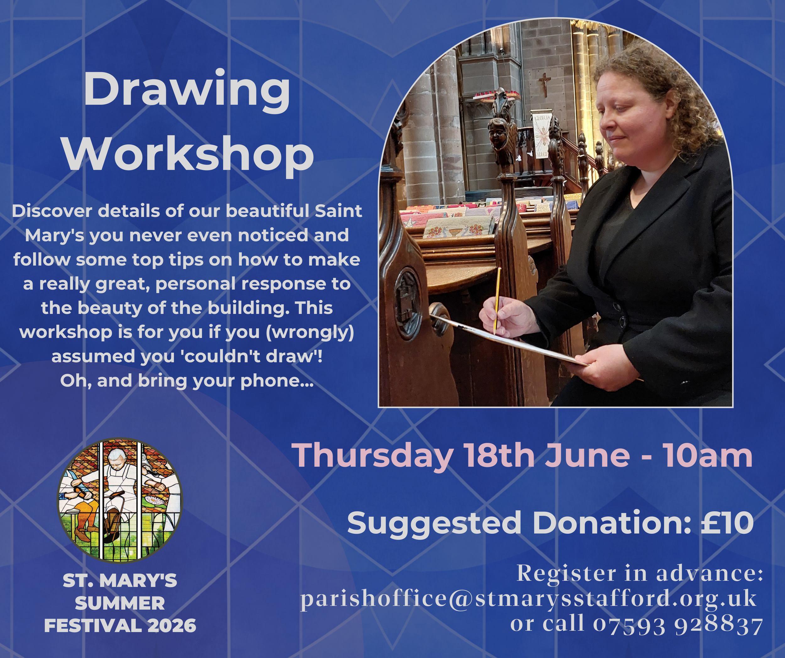 Drawing workshop at St Mary's