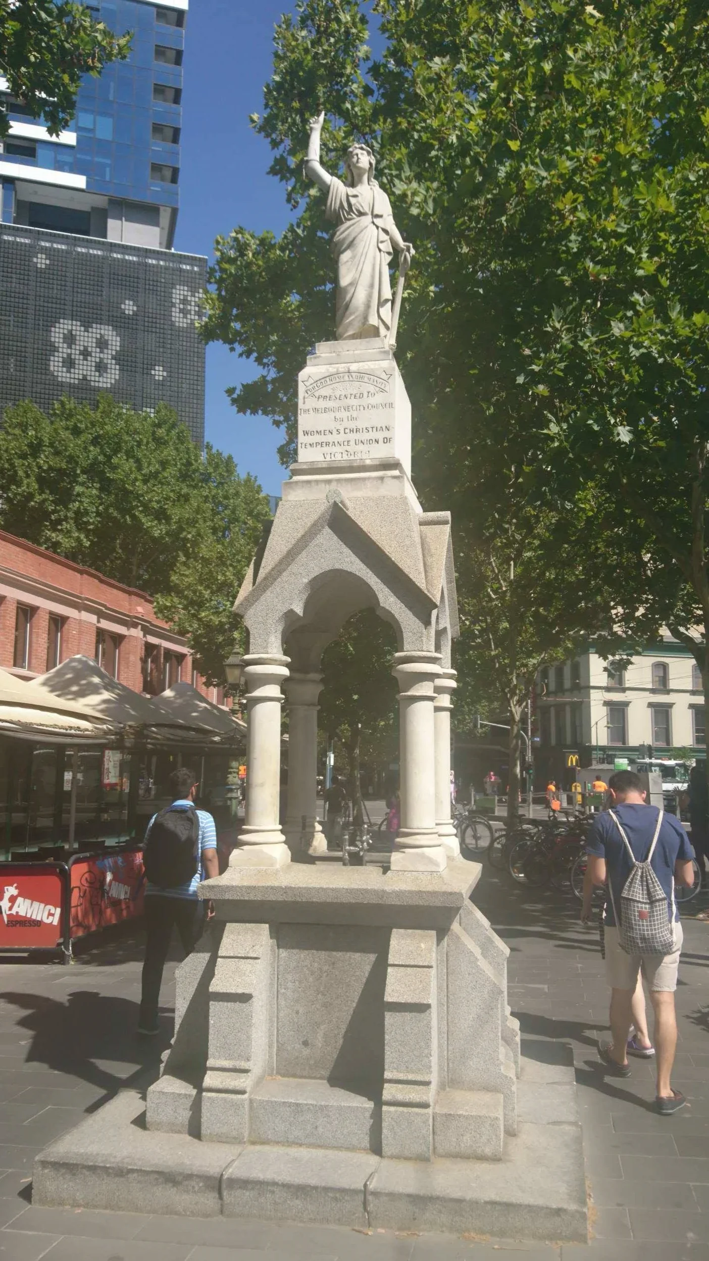 Statue commemorating the WCTUA in Melbourne