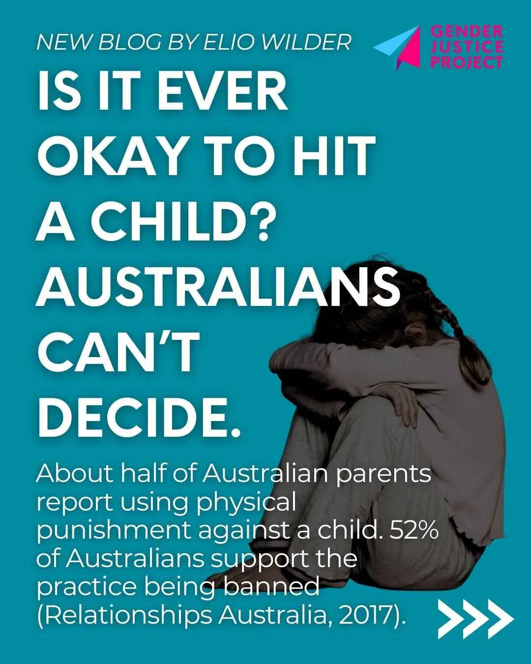 🔔NEW BLOG 🔔
Read more about why physical punishment towards children should be banned via the link in our bio. 

Every child should be protected from violence.

#genderjusticeproject
#childsafety
#intersectionalfeminism #feminism #endviolenceagains