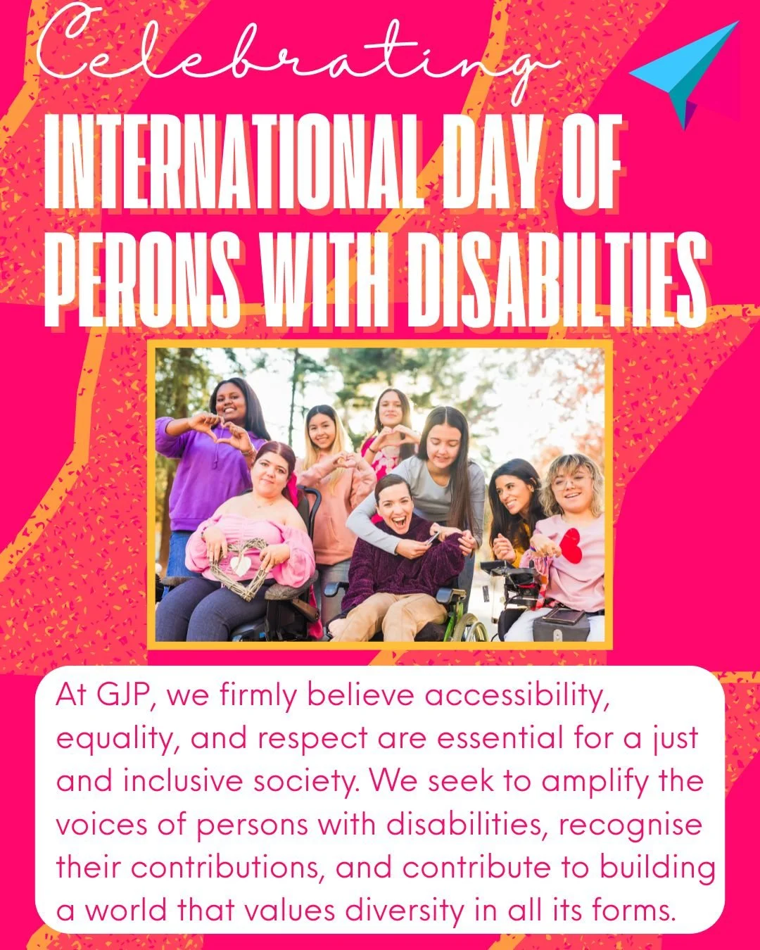 Disability rights are integral to feminism!

#genderjustice
#genderjusticeproject
#feminism
#intersectionalfeminism #onewomanproject #GJP #disabilityrights #disabilityjustice #IDPwD2025