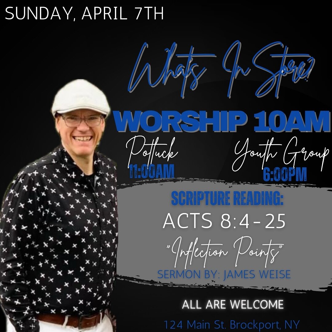 Join us this Sunday!