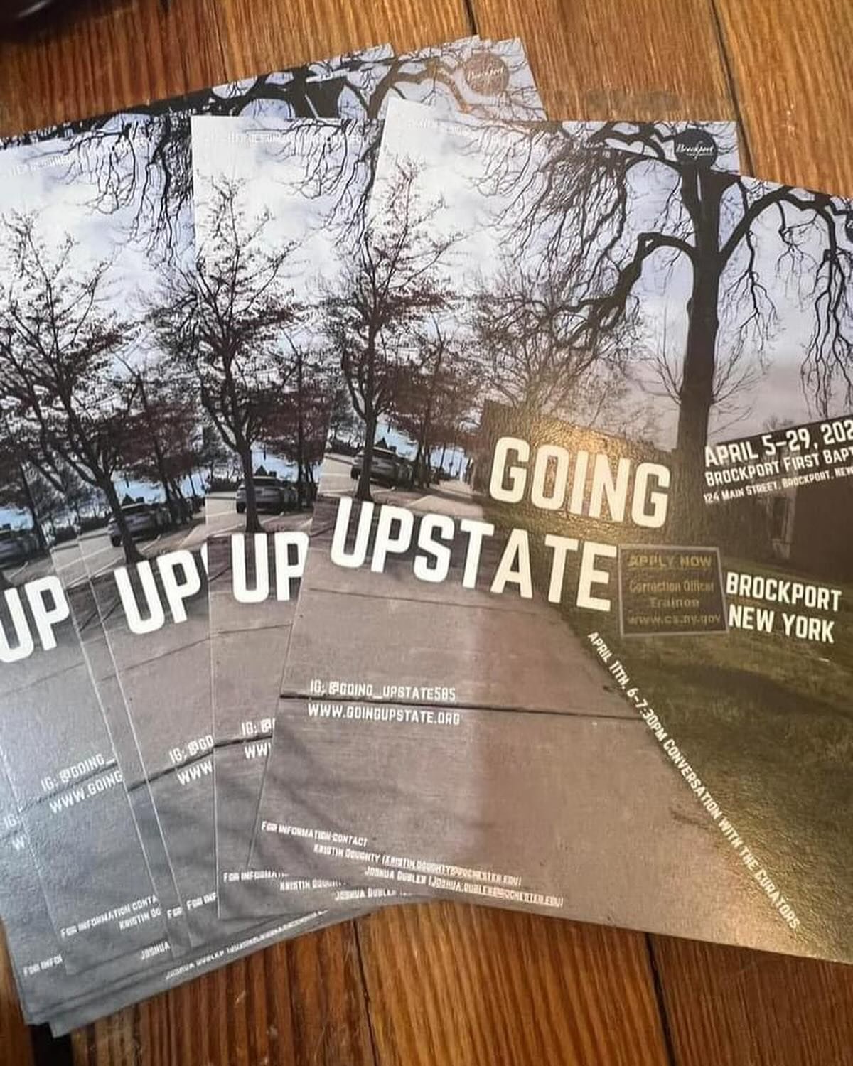What an awesome event last night! Big thanks to the organizer and to everyone who came out for the Q+A. The GOING UPSTATE exhibit will be housed at our church through the end of the month. Come by sometime and check it out!