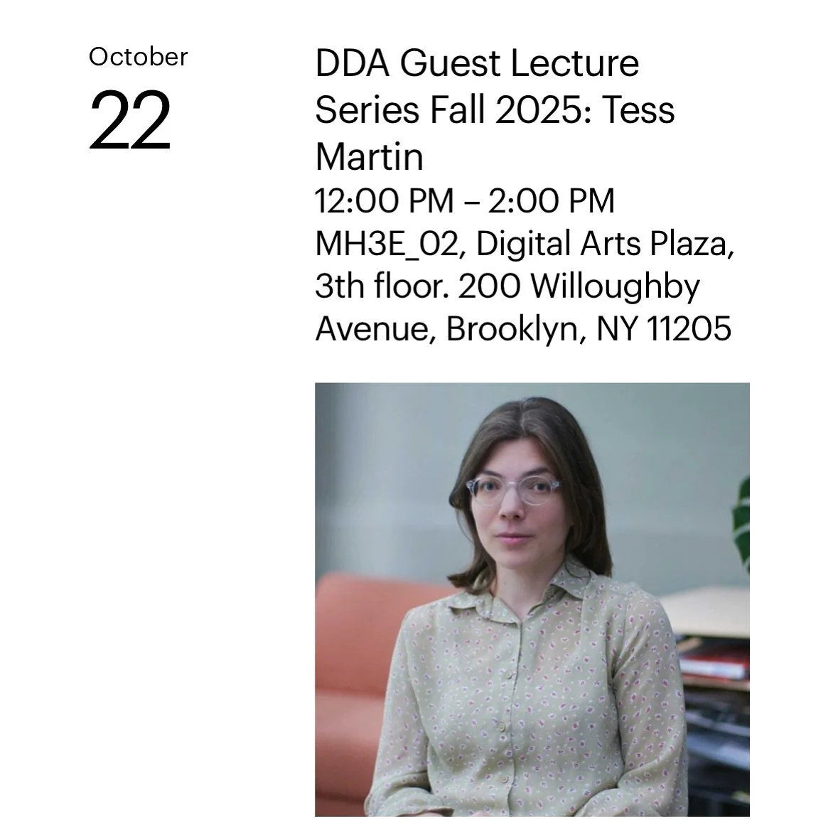 Very happy to be visiting @prattdigitalarts in NYC next week. This talk is free and open to the public, link in bio.
Thank you @a_radical_hypothesis for the invite!
#nycevents #nyctalks #brooklynevents #experimentalfilm