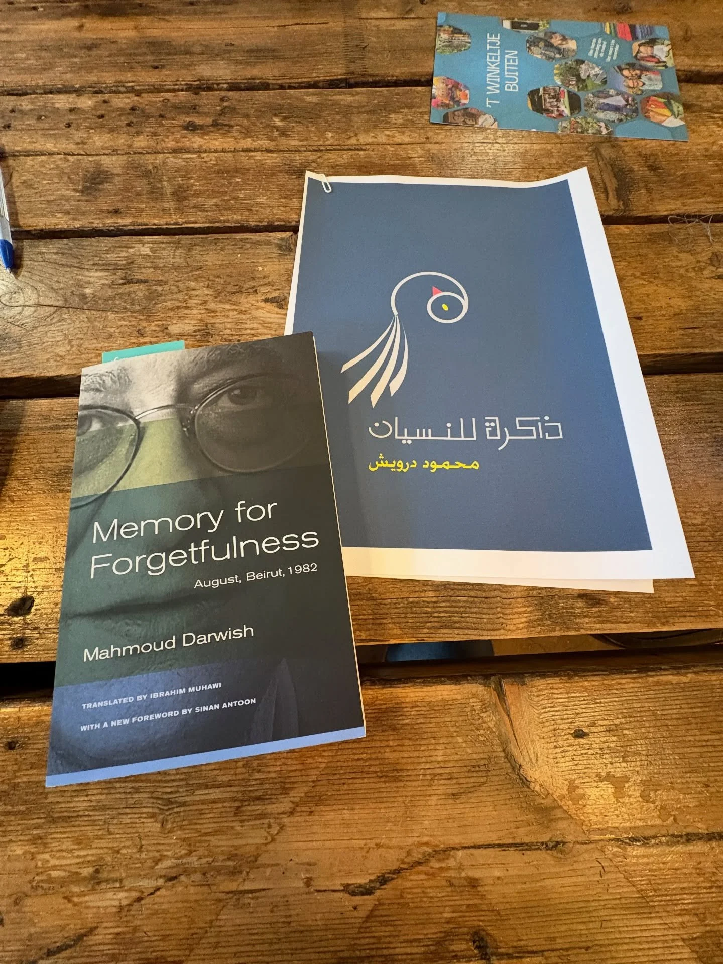 For the next few weeks, twice a week, I will be at the @leeszaalwest working on a new project with @j.amador.v based on this poem by Mahmoud Darwish: &lsquo;Memory for Forgetfulness, August, Beirut, 1982.&rsquo; Are you familiar with this poem or Dar