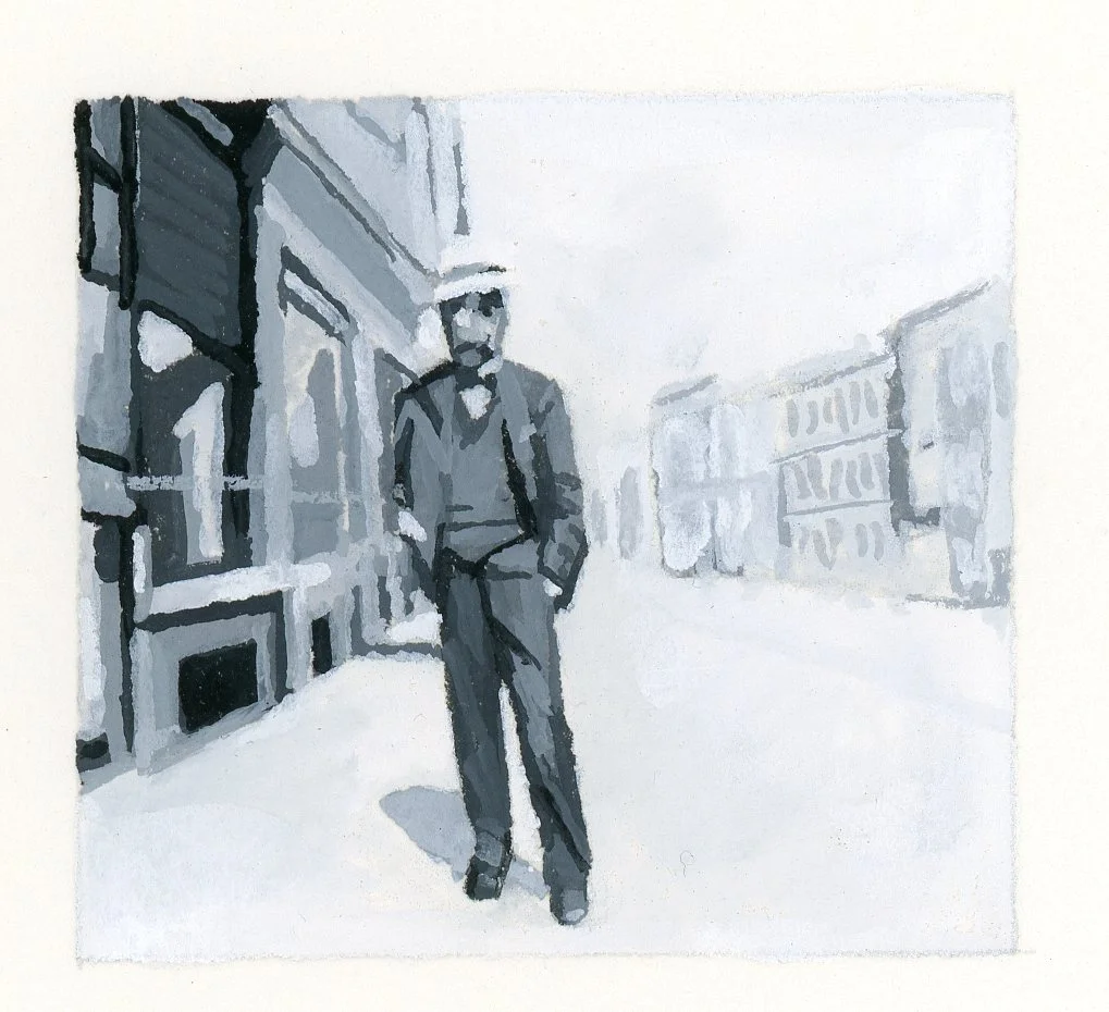 Man Standing in Street (A)
