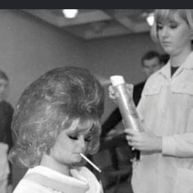 Hairdressing back in the day.

No smoking in a salon now x
