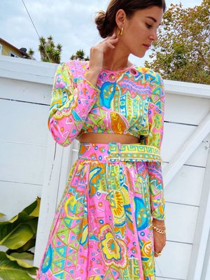 7日までdiane freis2点セット Reworked Diane Freis Silk Set — Madly Vintage
