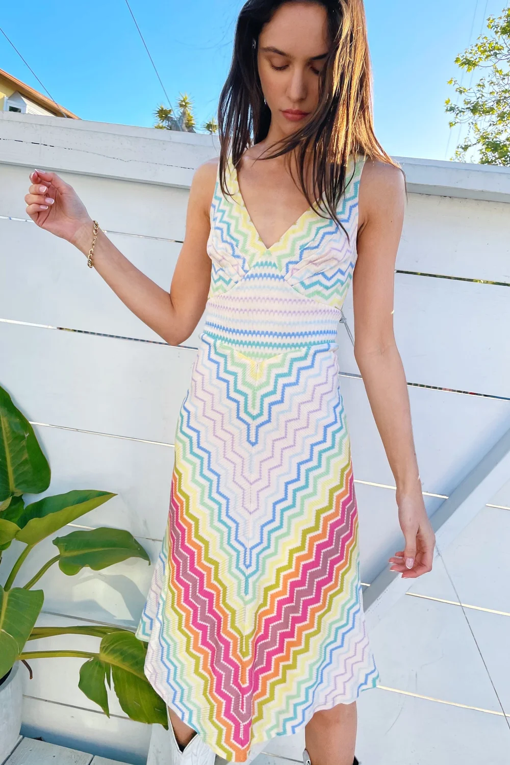 Rainbow Missoni Dress  Madly Vintage