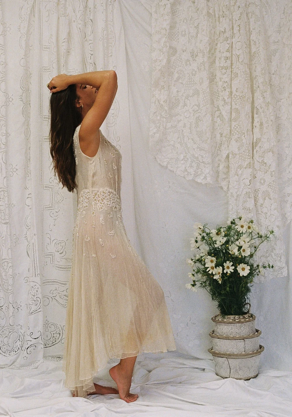 1930s beaded dress 1930s Beaded Ethereal Dress — Madly Vintage