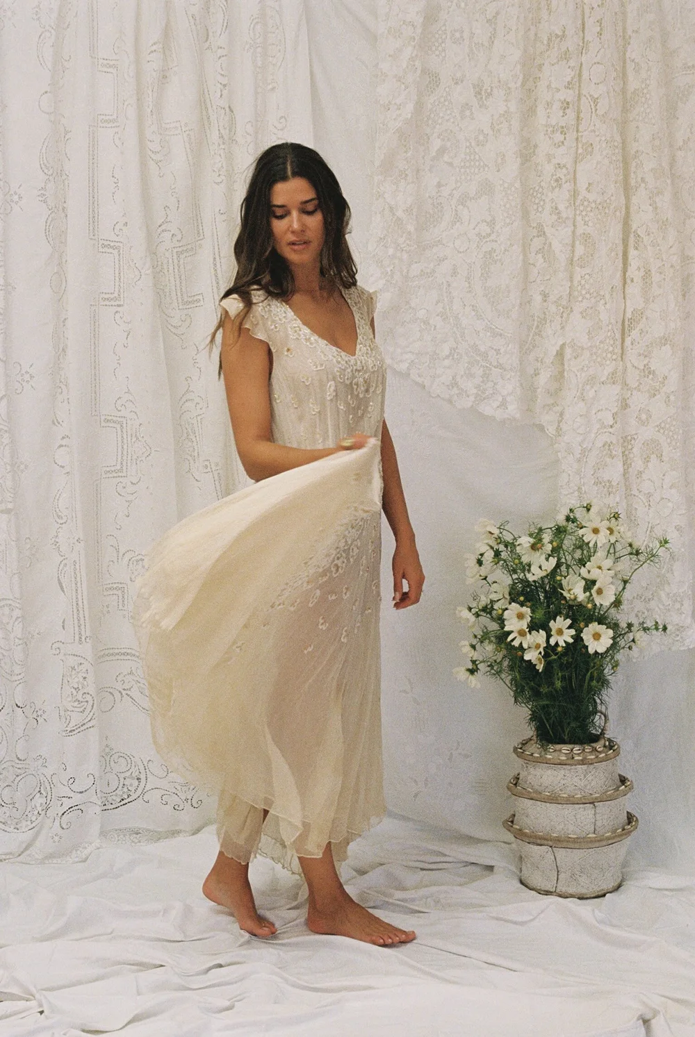 1930s Beaded Ethereal Dress  Madly Vintage