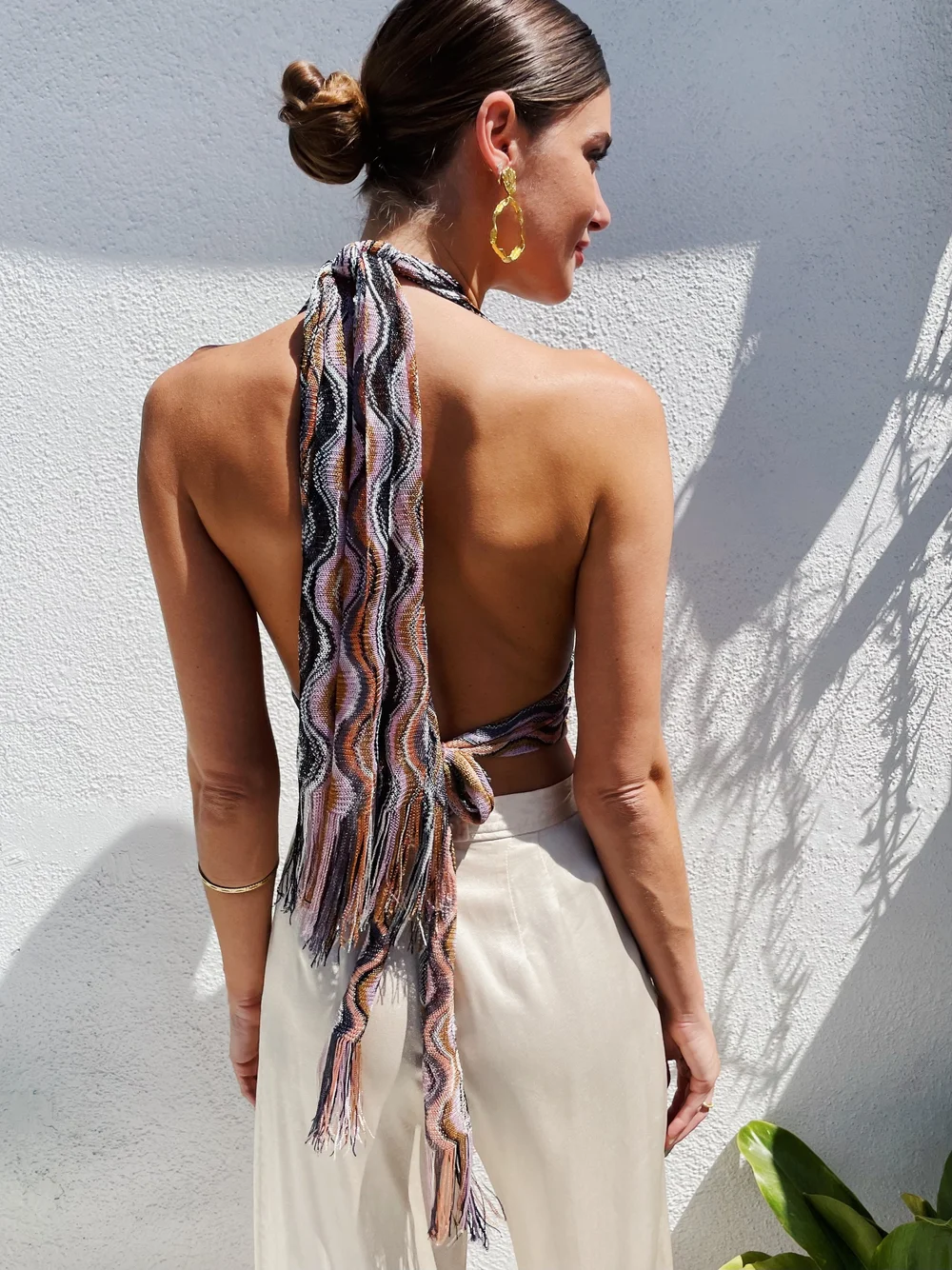 Reworked Missoni Halter in Peach Swirl — Madly Vintage