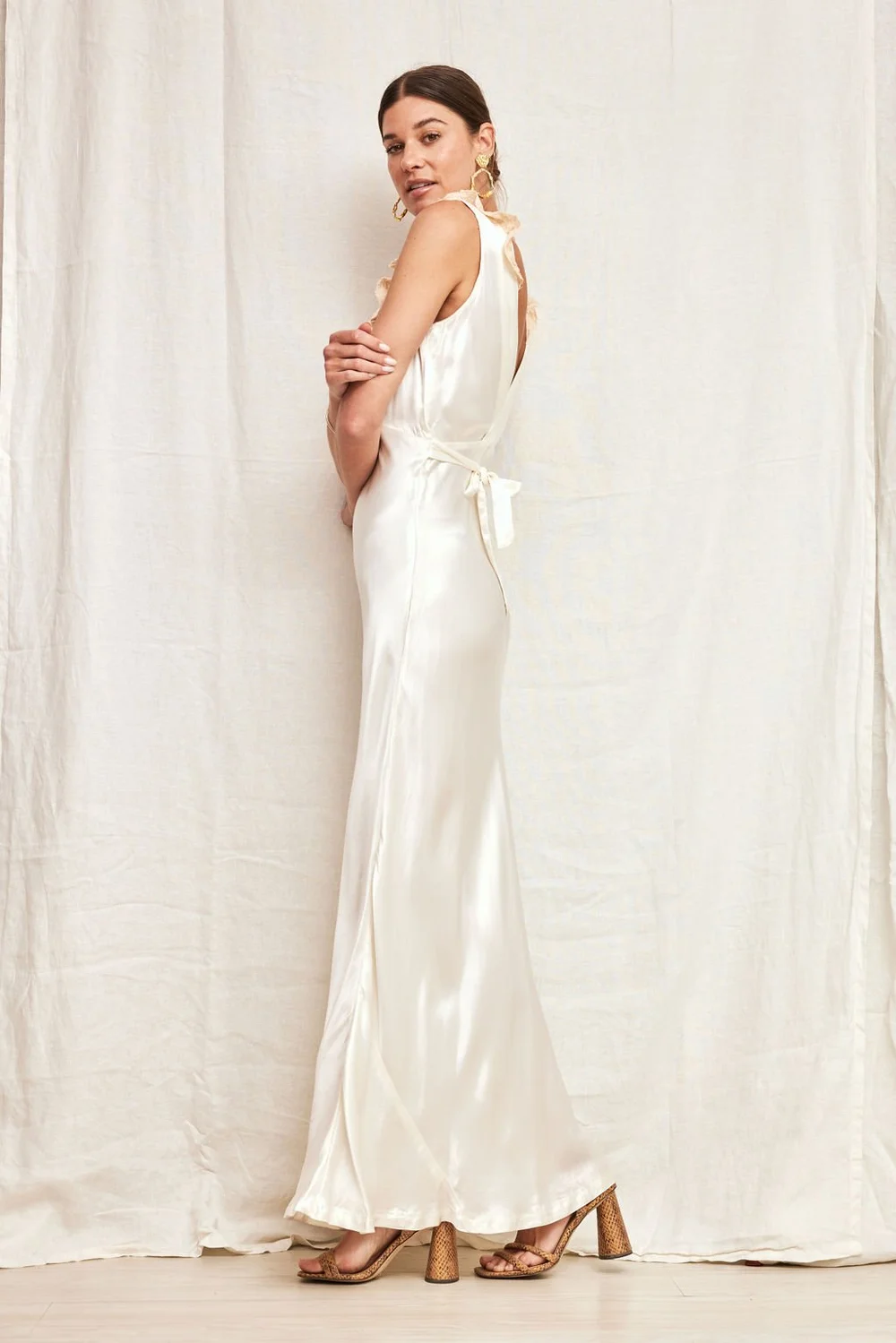 1940s Off White Silk Slip Dress  Madly Vintage