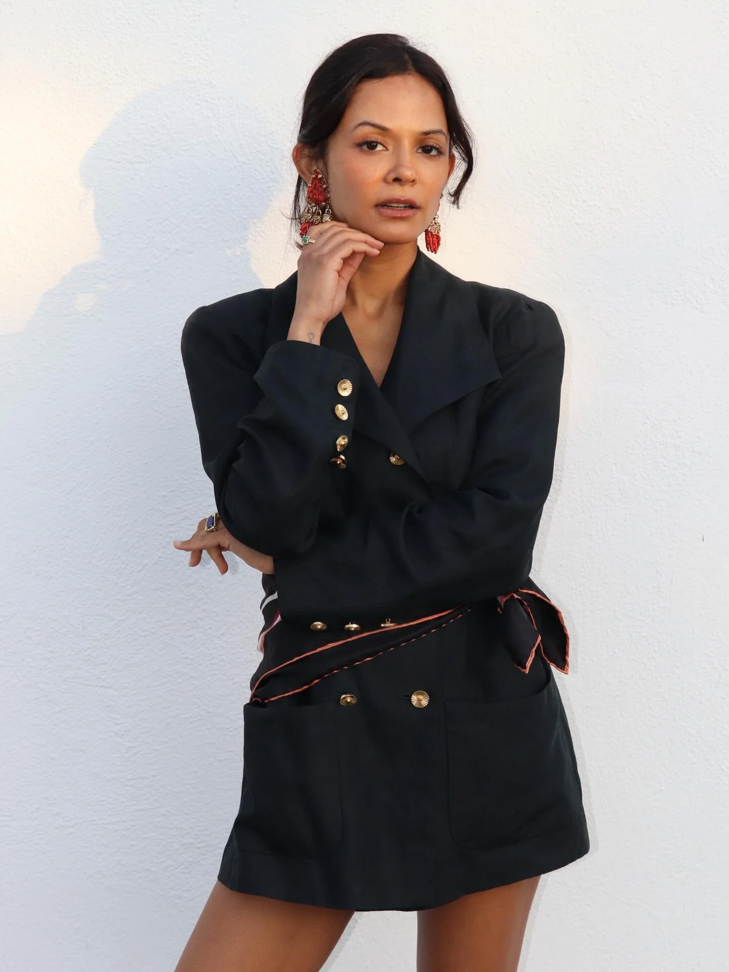 My ACA Selects ~ Chanel 90s blazer, Celine 🐚 Top with Missoni micro shorts, + a champagne colored 1930s Lace dress. 🥂 We&rsquo;ll see you this Sat + Sun in Brooklyn 🖤 @acurrentaffair #acainbk