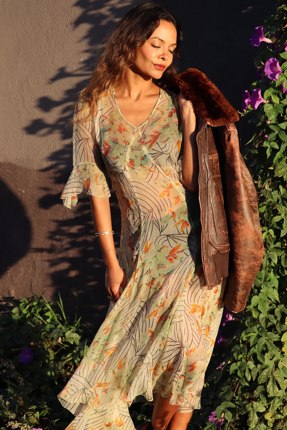 1930s sheer dress 1930s Sheer Black Chiffon Dress  Annie's Ibiza Online
