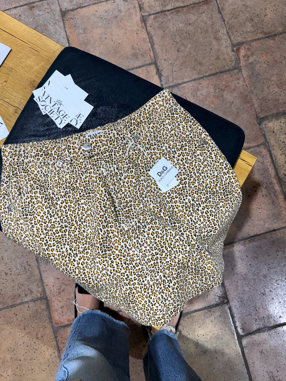 90s Dolce & Gabbana Leopard Mini Skirt — Madly Vintage