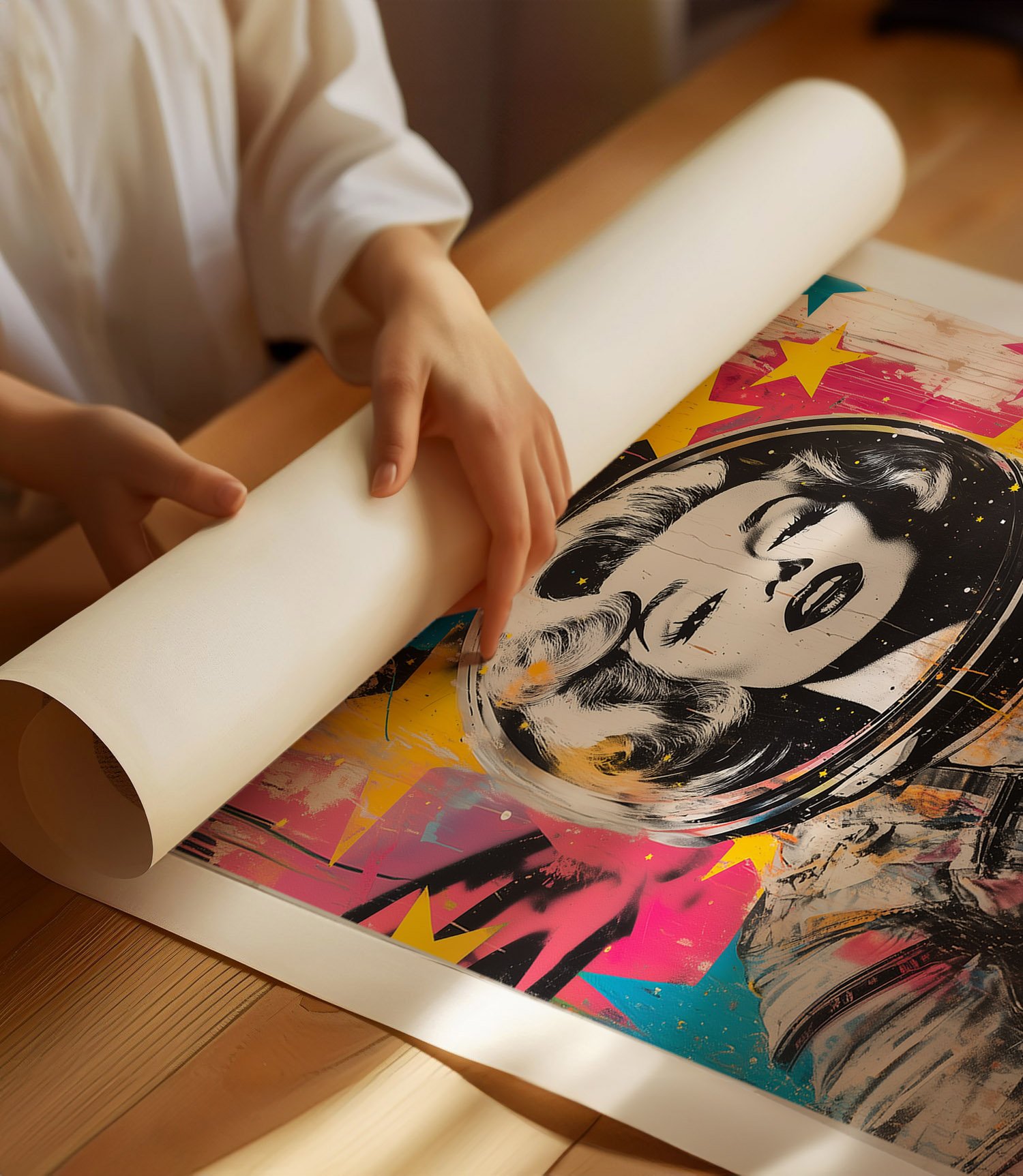 Fine art print by Wendelin - Astronaut Marilyn preview.jpg